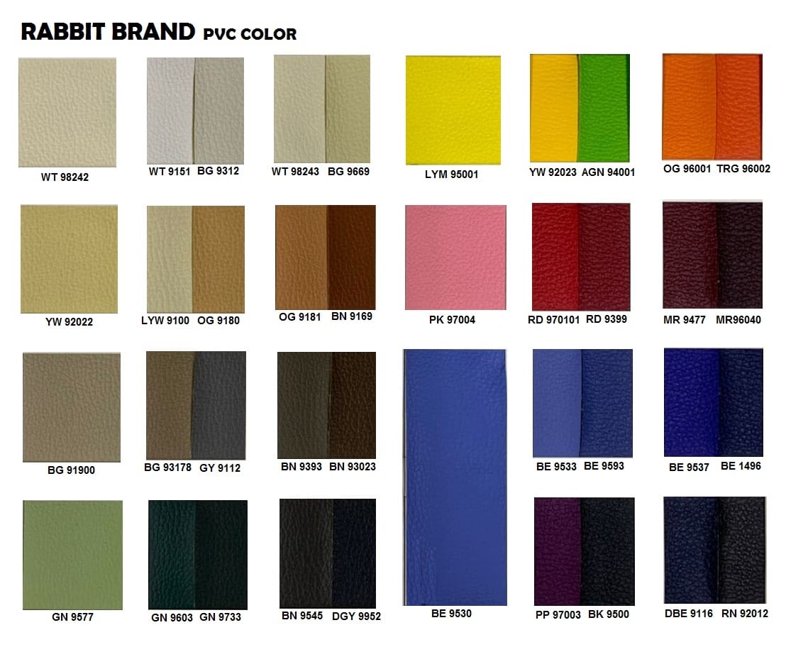 Pcv Color Chart 1 Seater Vagan Arm Sofa ZDB700 | Office Furnitures Malaysia