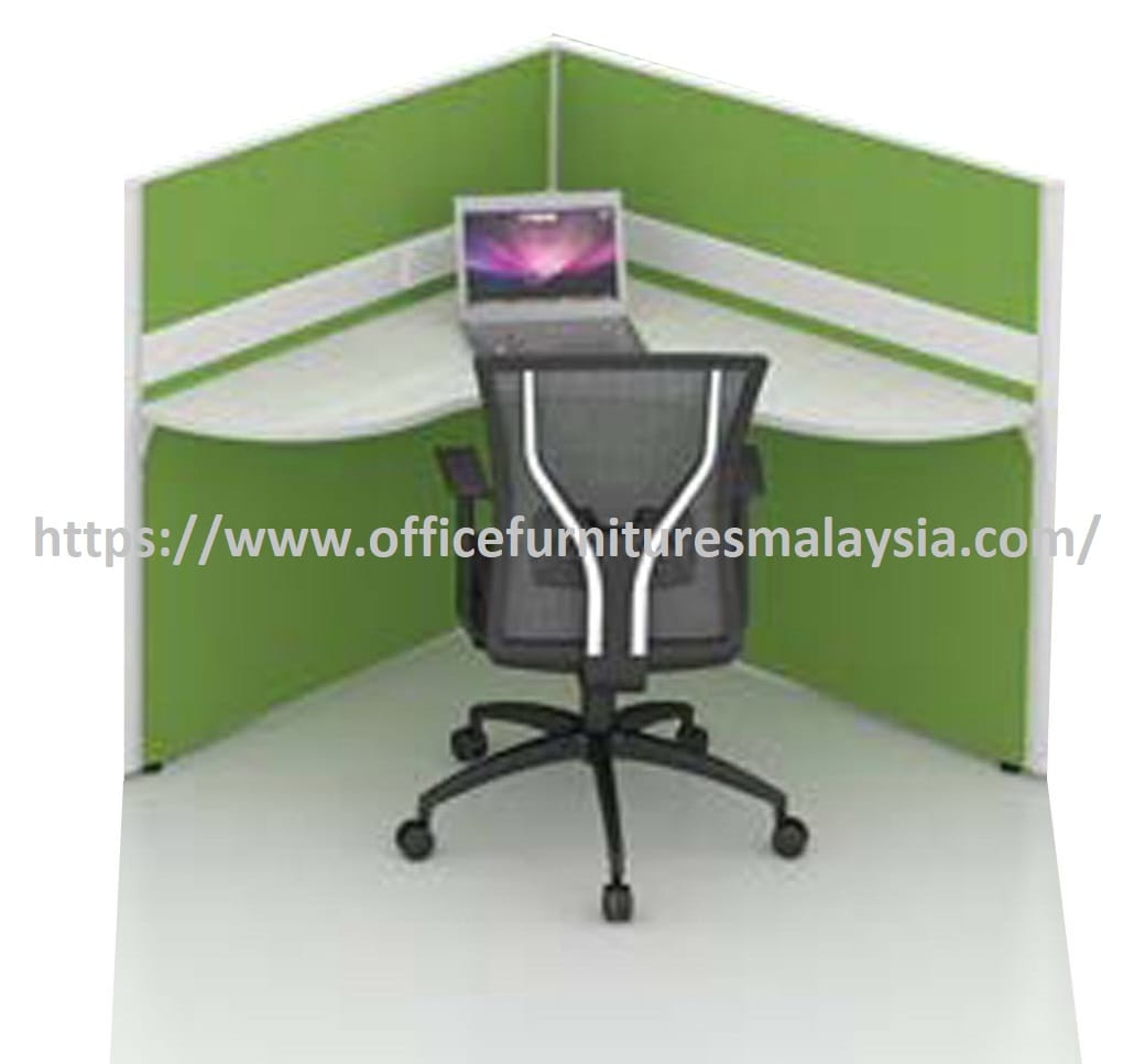 Workspace Inca Triangle 4 ft x 4 ft Glorious Triangle Wave Modern Office Workspace 1 Seater ...
