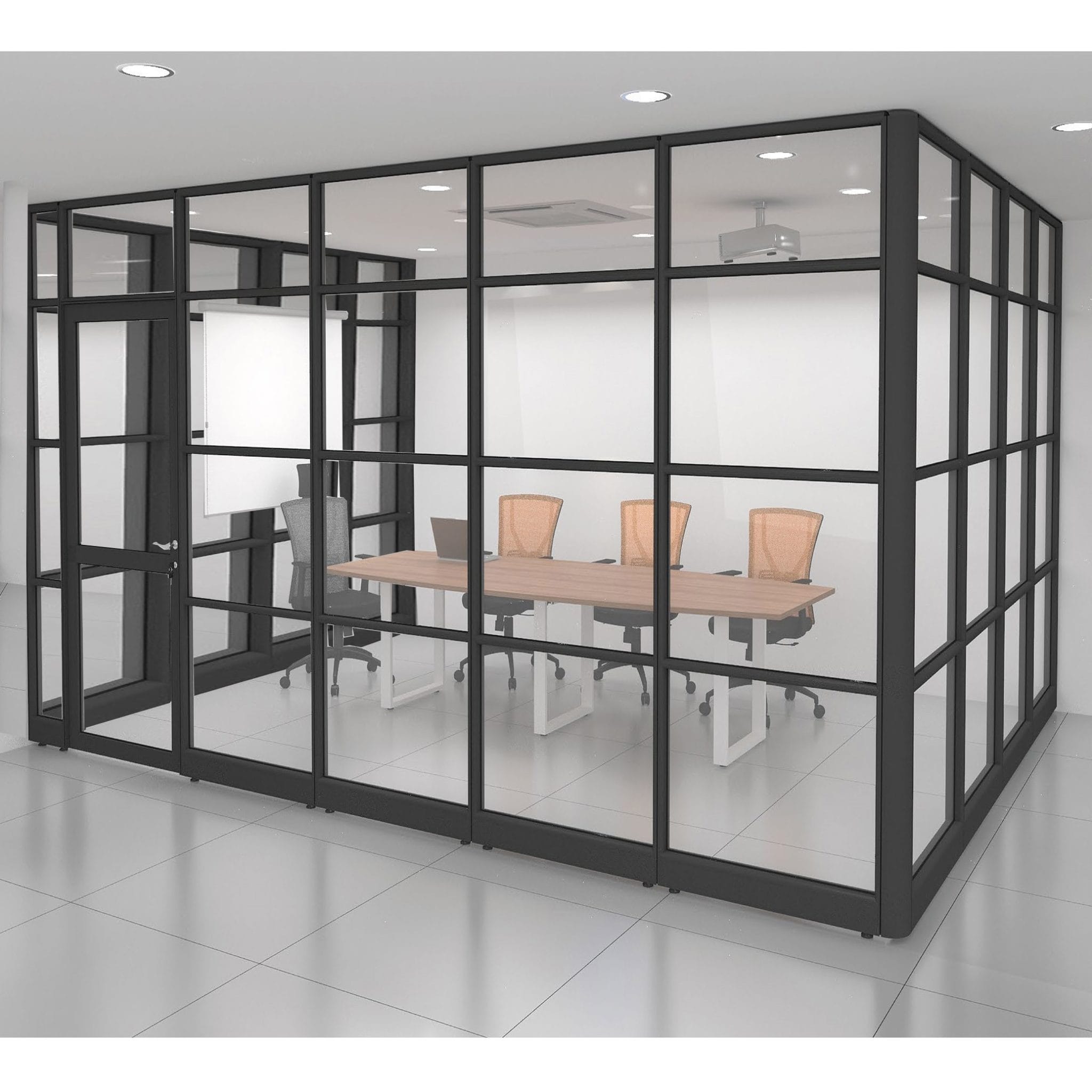 16.34ft x 12.13ft Amiable Office Cubicle Workspace OFFXO4937 Wangsa ...