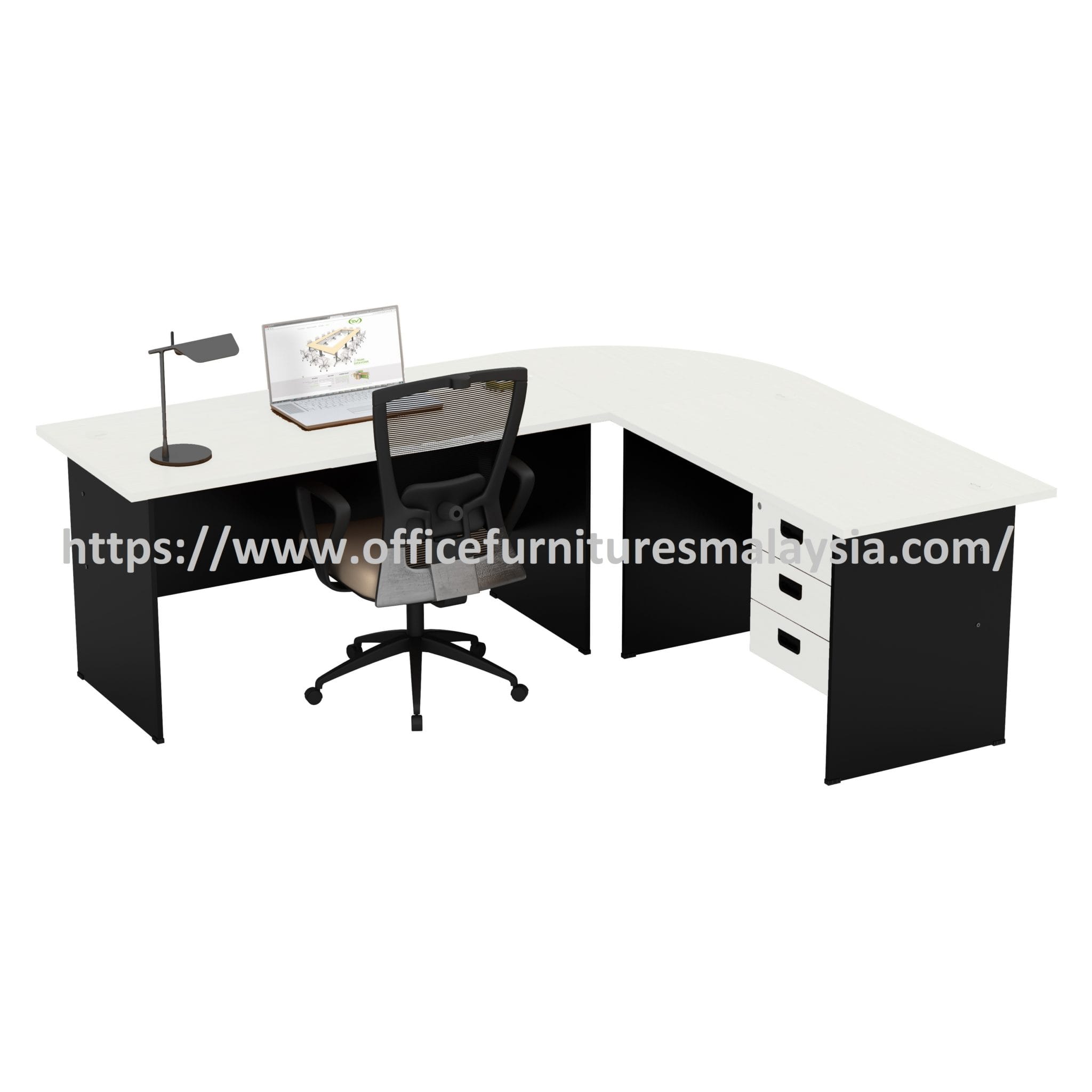 7.33ft x 6.33ft Affordable L Shape Connection Concept Table OFGT157SET ...
