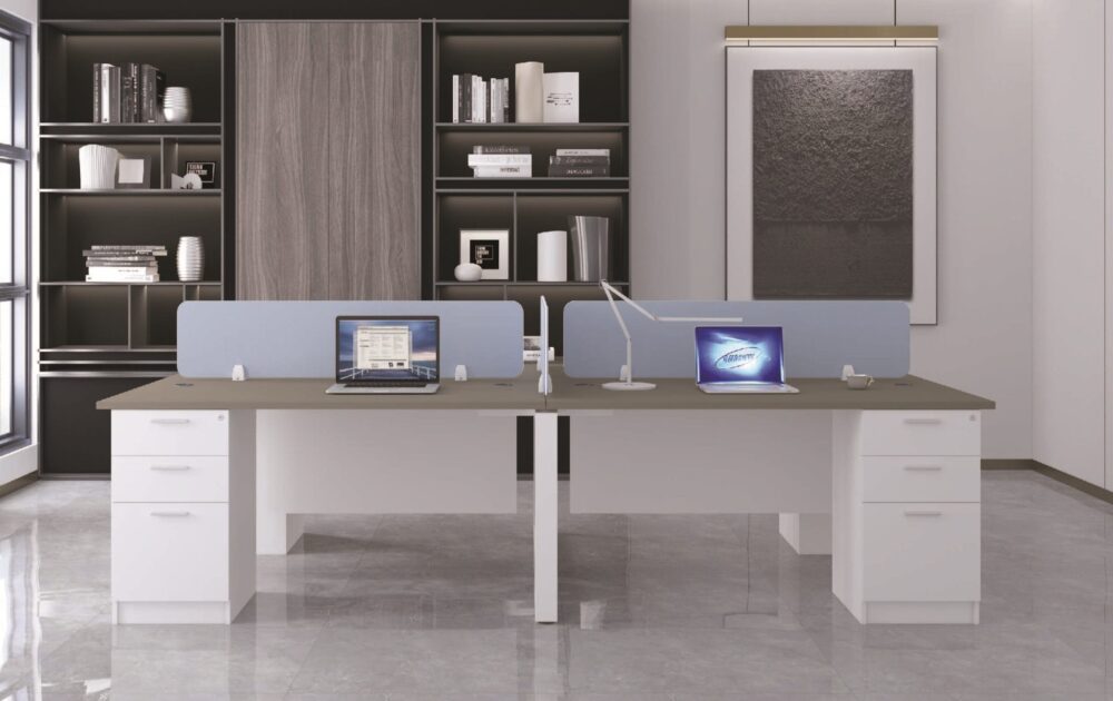 4 ft New Design 4 Seater Workstation with Fixed Pedestal OFPD99M1275 ...