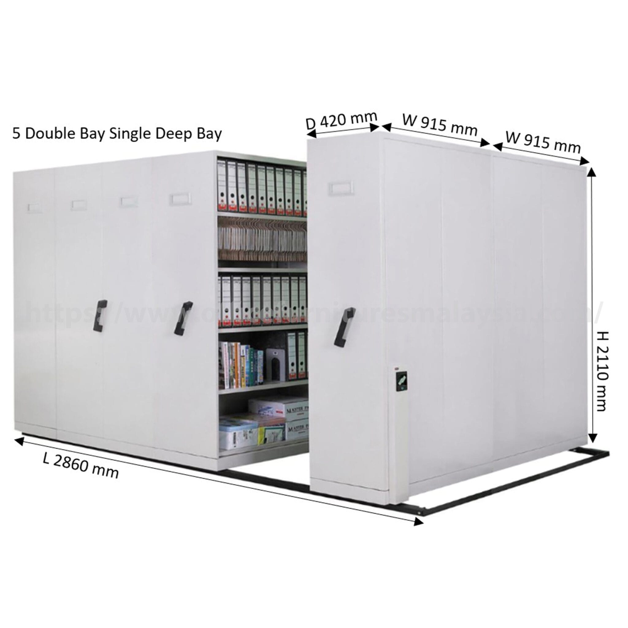Compactor For Office Double Bays Hand Push Mobile Compactor Storage System | Office ...