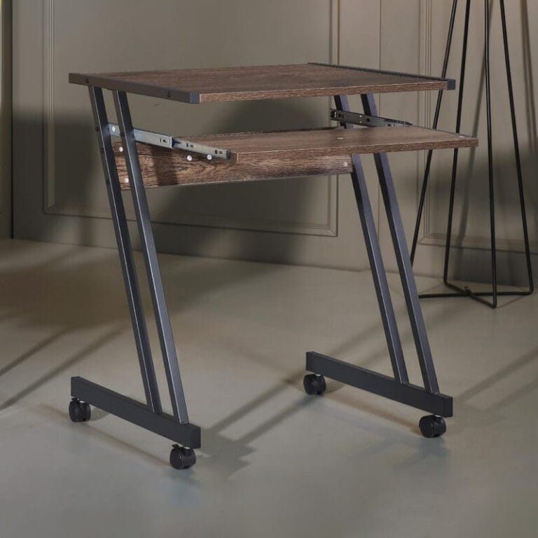 Same Movable Table 2 ft Stylo Industrial Movable Table with Keyboard Drawer OF2EK436718 ...