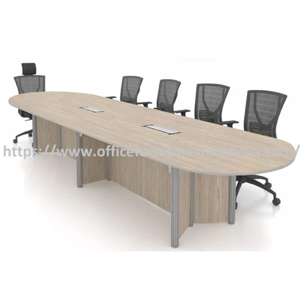 10 ft Benign Oval Conference Table with Pole Leg OFPLO3012 Bandar Baru Bangi Bandar Puteri Klang 10 ft Benign Oval Conference Table with Pole Leg OFFXPLO3012