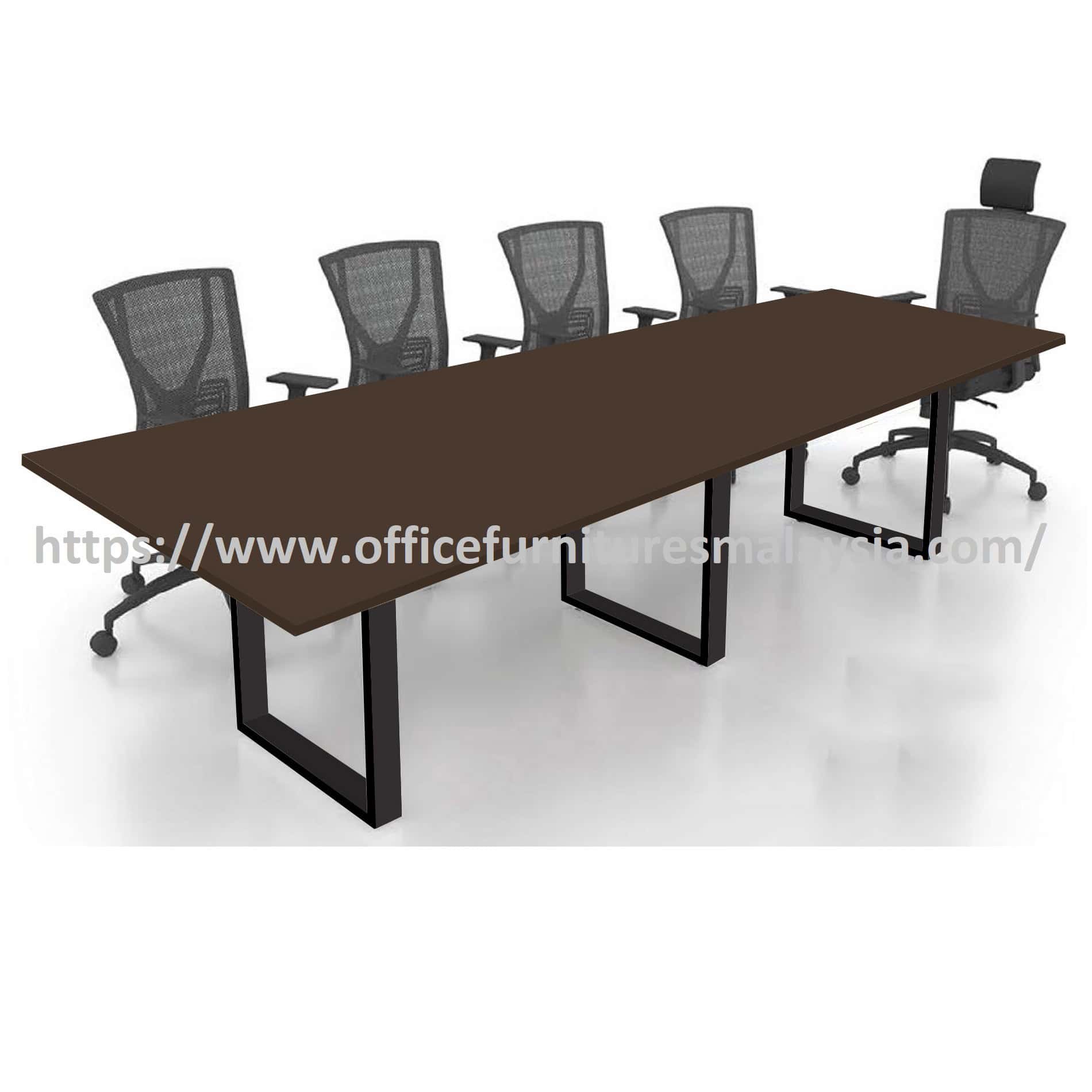 10 ft Savvy Rectangular Conference Table Meeting with Black Square Leg OFFXRS3012 Rawang Kajang Bangi Kuala Selangor Sekincan