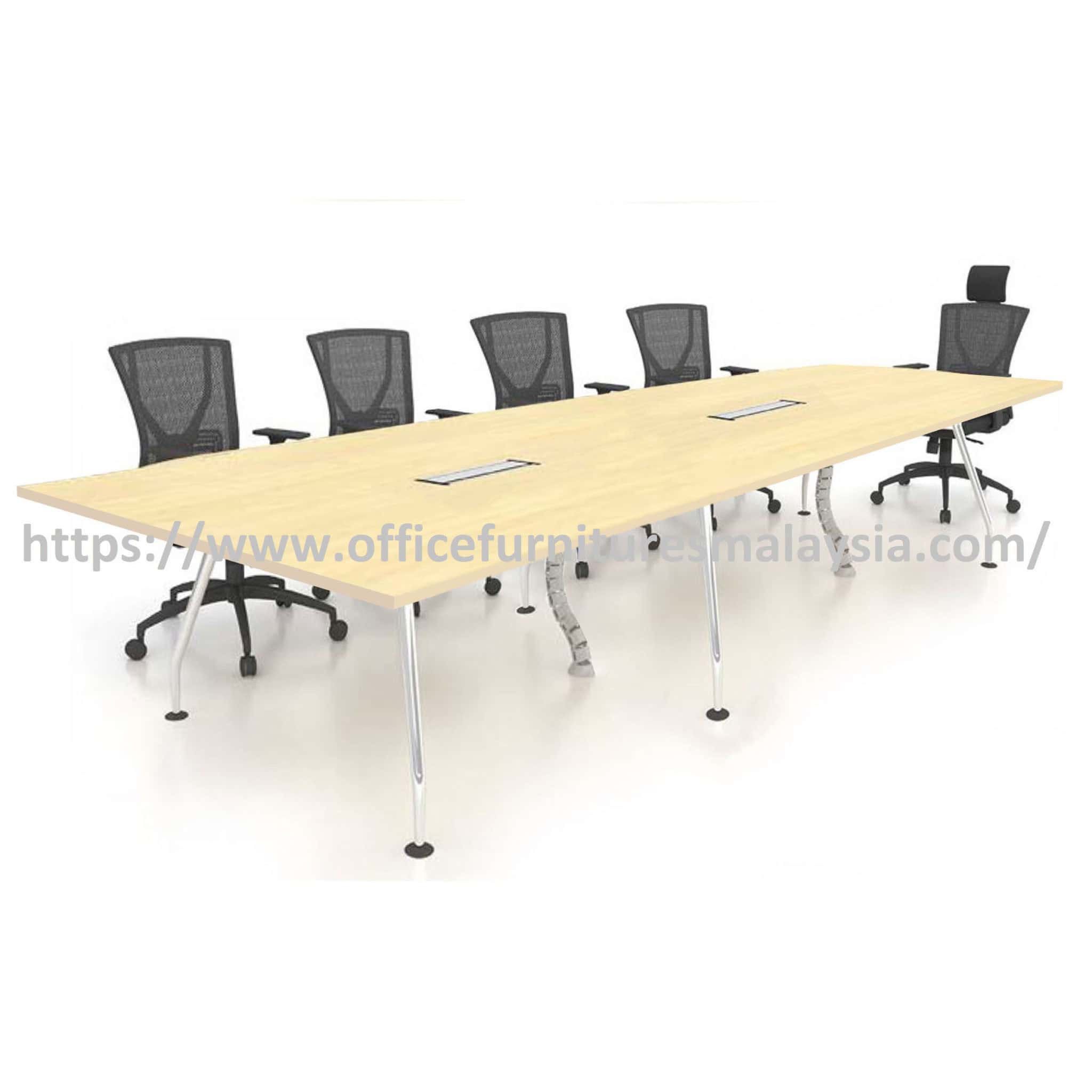 10 ft Wondrous Rectangular Office Conference Table with Chrome Leg OFMFRA3012C Putrajaya Cyberjaya Sungai Buloh Rawang