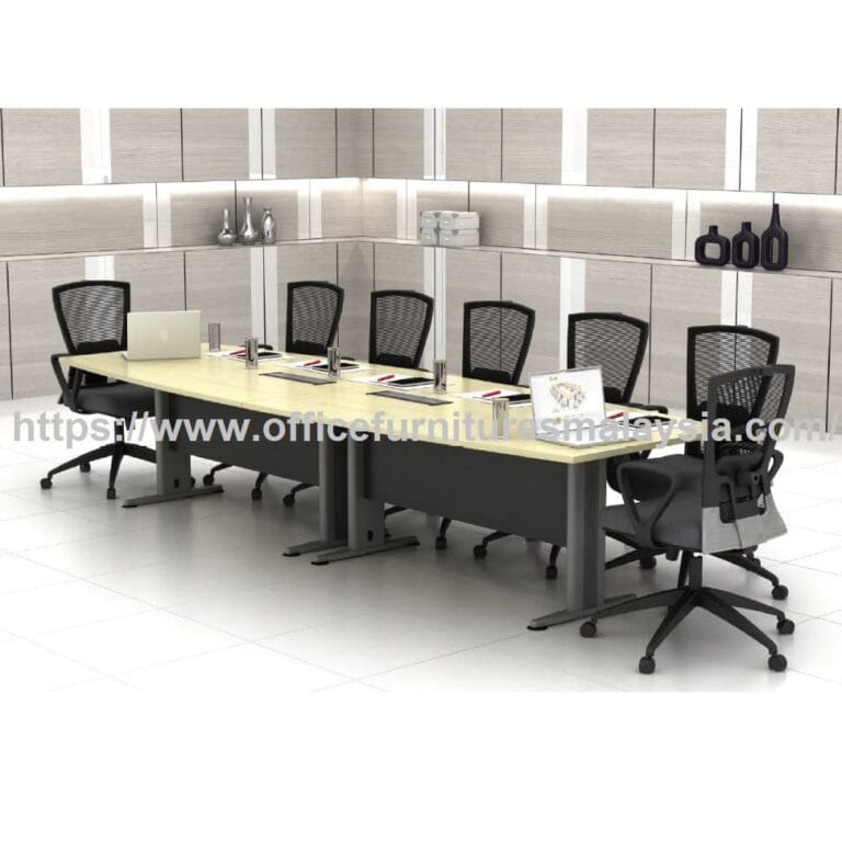 12 ft Boat Shaped 14 Seater Conference Table OTBBF36 | Office ...