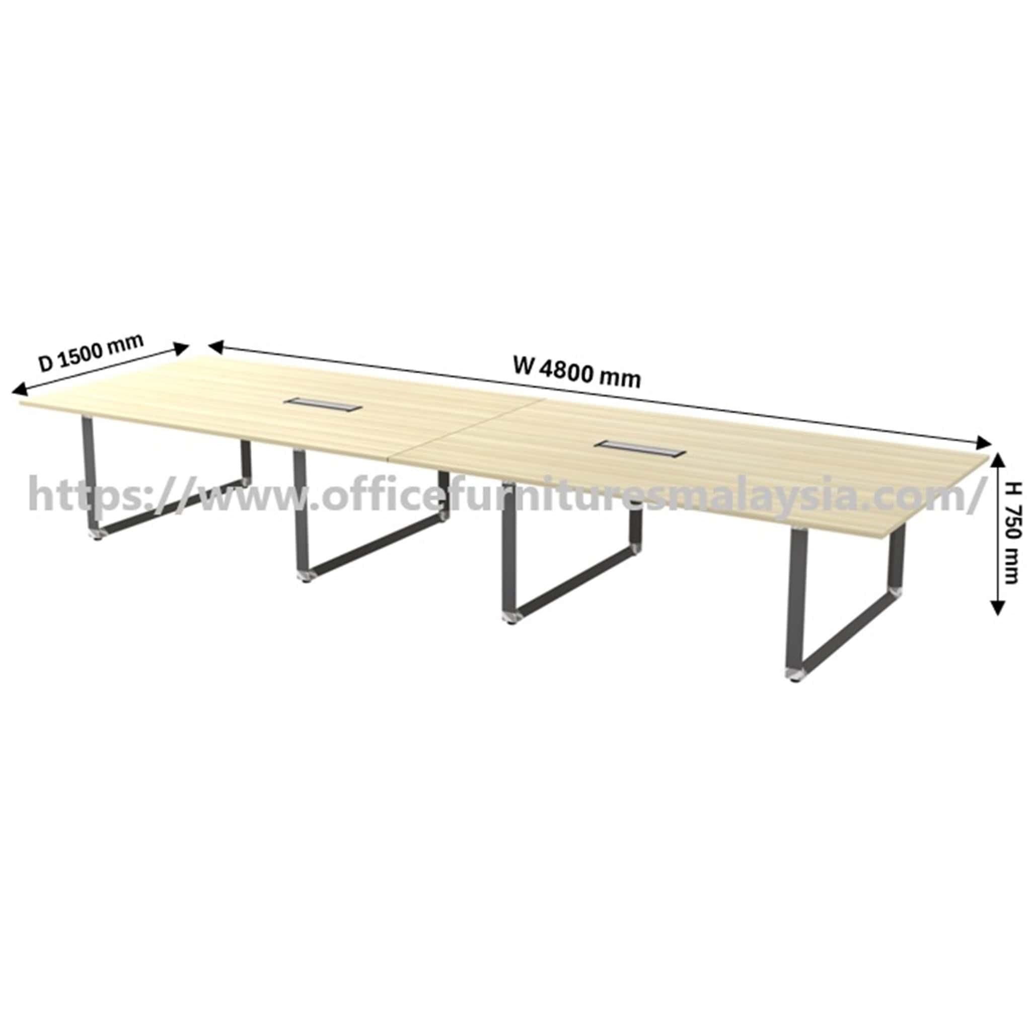 16ft Mercy Rectangular Meeting Table OFOVB48 - Image 4