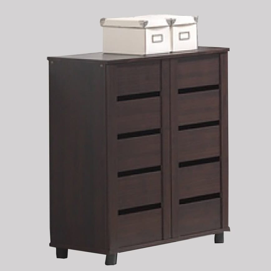 2.46ft 2-Door Chipboard Shoe Cabinet OFEXG35037 - Image 2