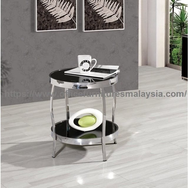 2 Tier Round Sofa Side Coffee Table meja kopi cantik malaysia kuala lumpur petaling kaya shah alam1