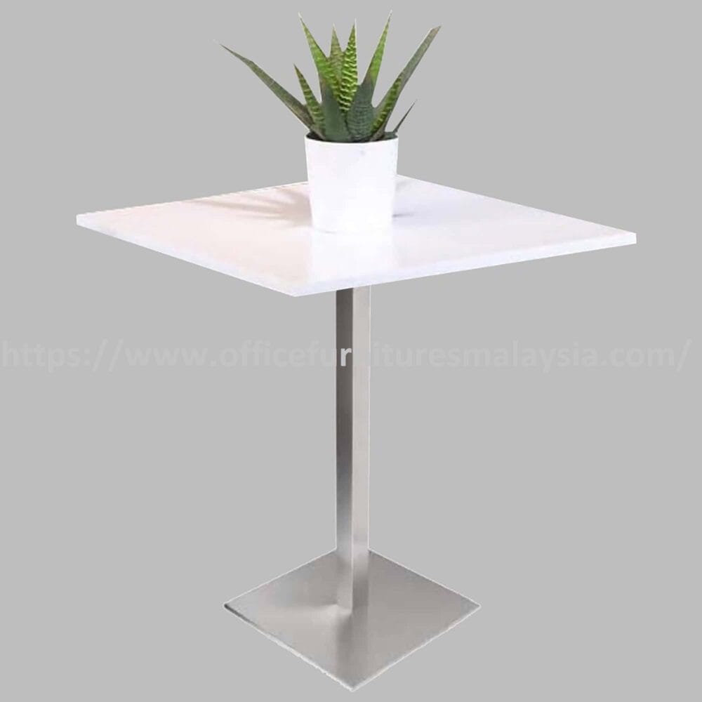 2.5ft High Square Table with Square Stainless Steel Leg Shah Alam Bangsar Cheras Sungai Buloh A 2.5ft High Square Table with Square Stainless Steel Leg Shah Alam Bangsar Cheras Sungai Buloh A