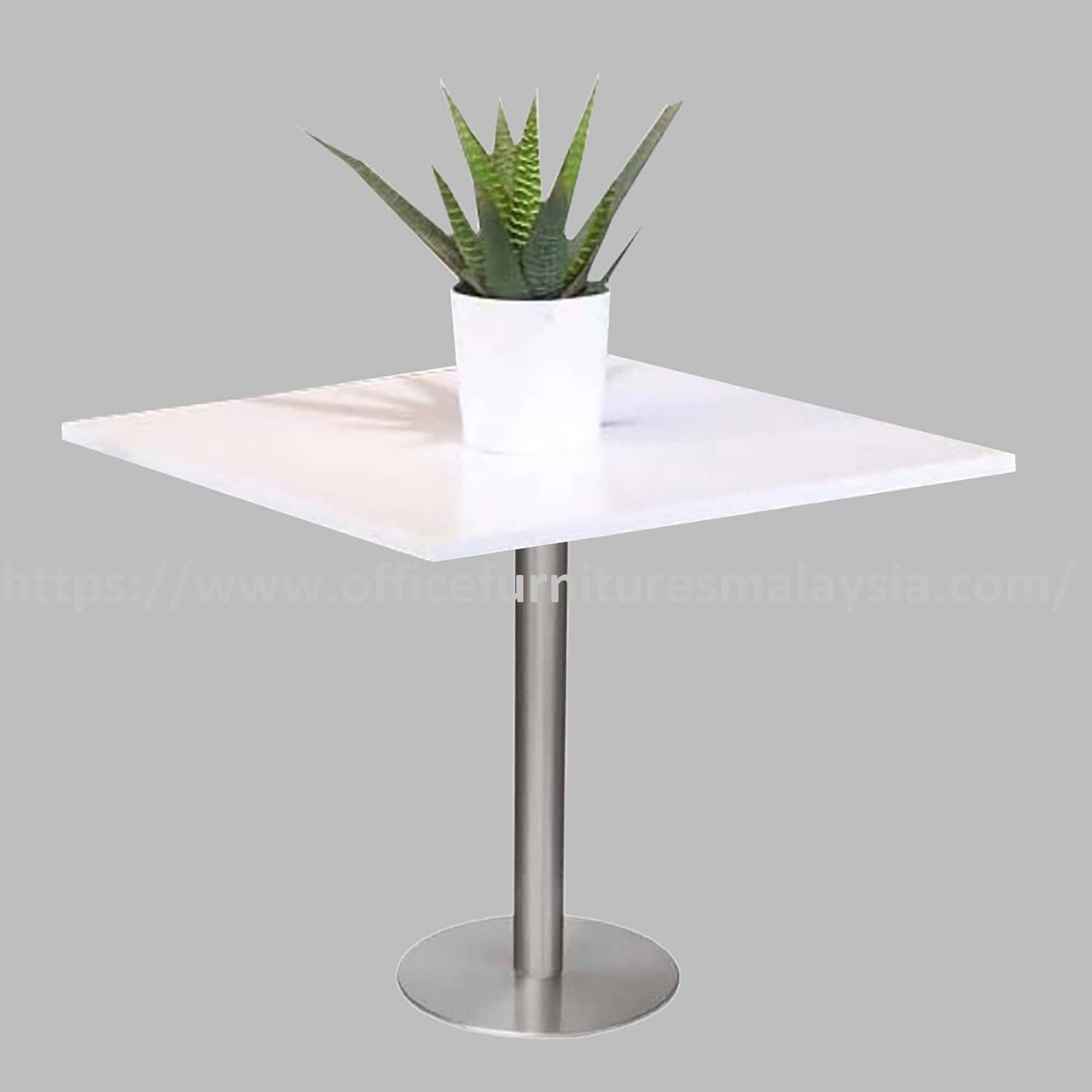 2.5ft Low Chipboard Table Top with Stainless Steel Leg Shah Alam Bangsar Cheras Sungai BulohN