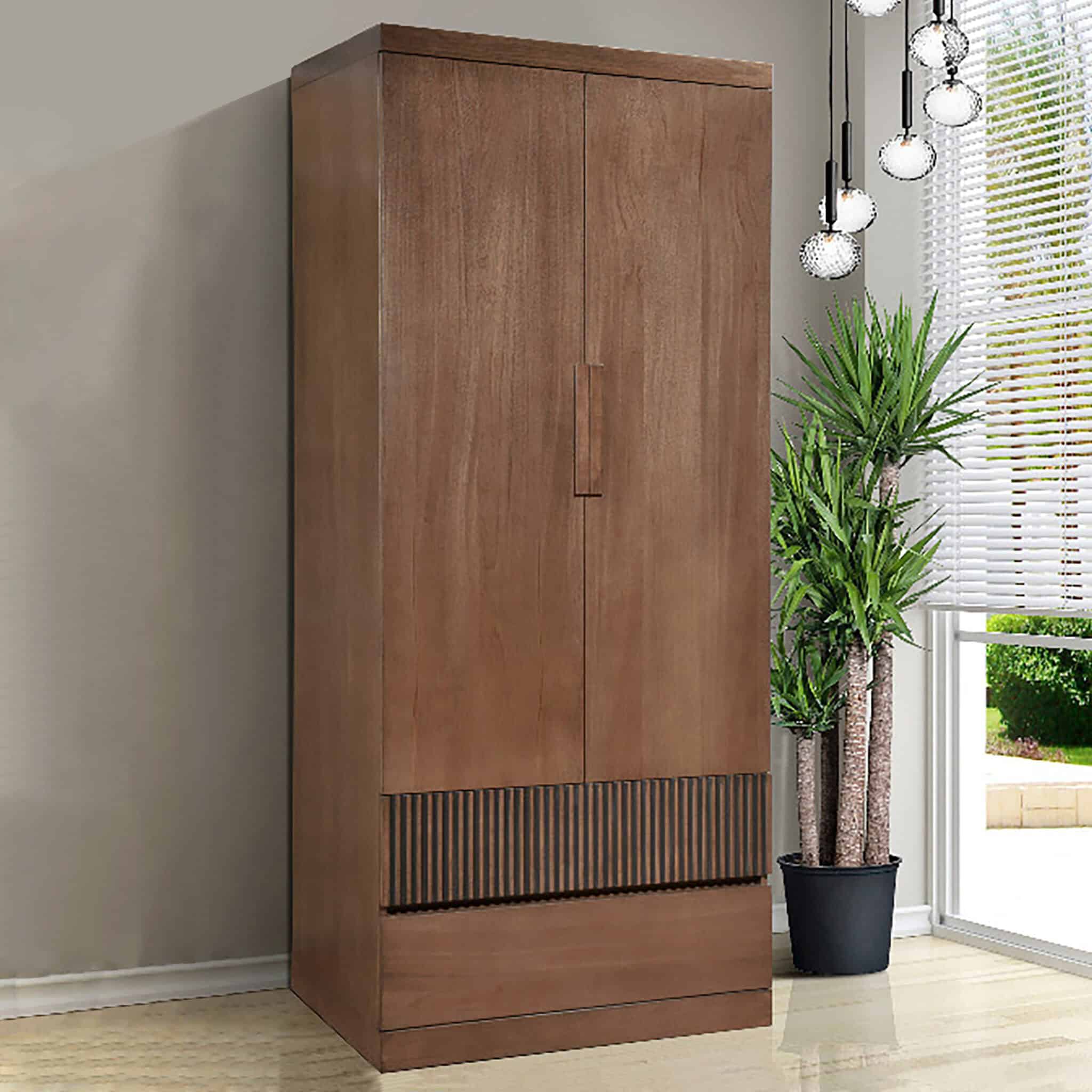 2.67ft Adequate High Cabinet Swinging Door with 2 Tier Drawer Alam Damai