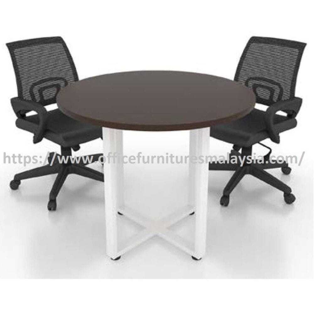 4 ft Firm Discussion Table with X Shape Metal Leg OFFXRX1212