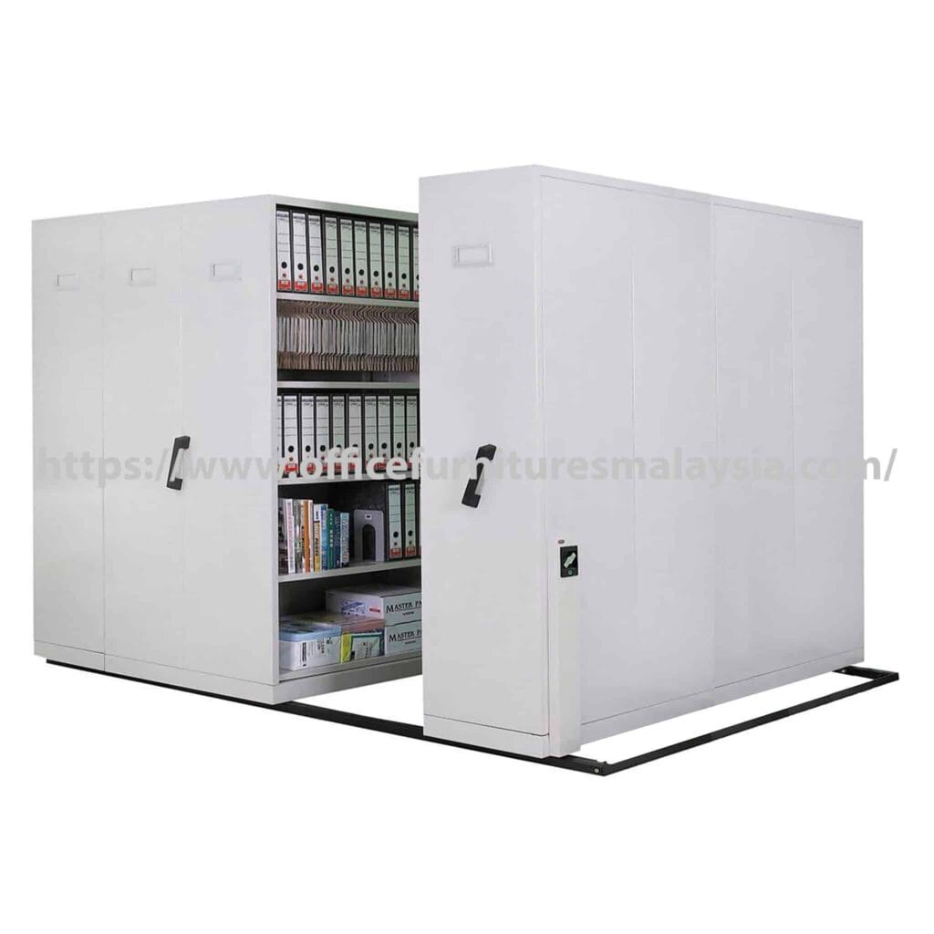 Hand Push Mobile Compactor Storage System | Office Furnitures Malaysia