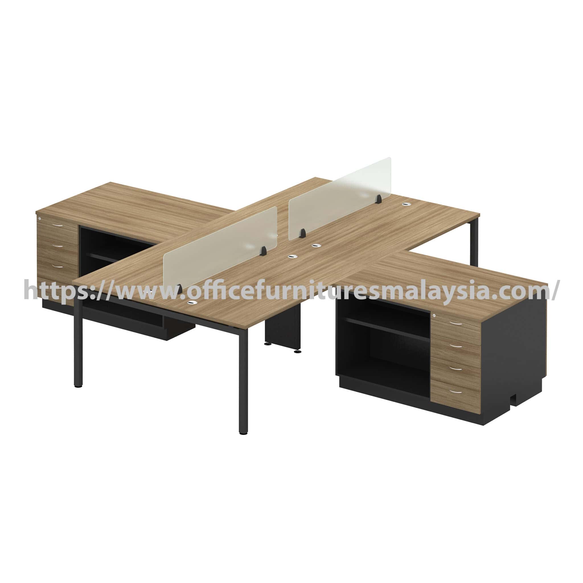 4 f ft Sophisticated Workstation Cluster of 4 Seater Serdang Nilai Klang