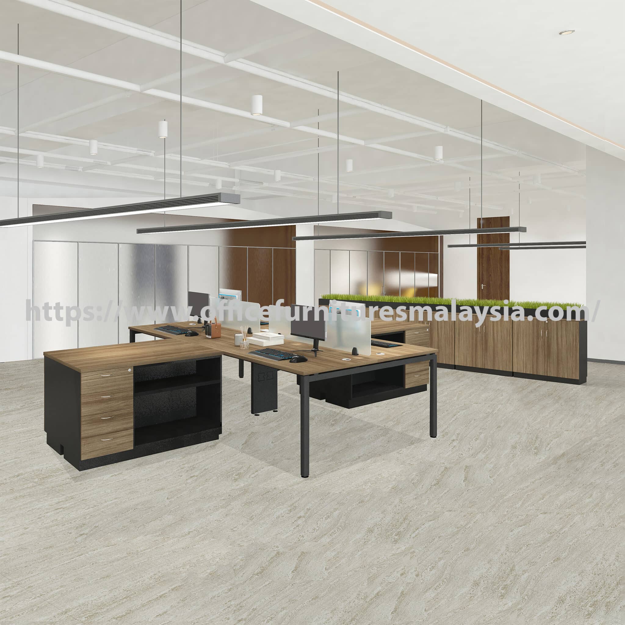4 f ft Sophisticated Workstation Cluster of 4 Seater Serdang Nilai Sepang