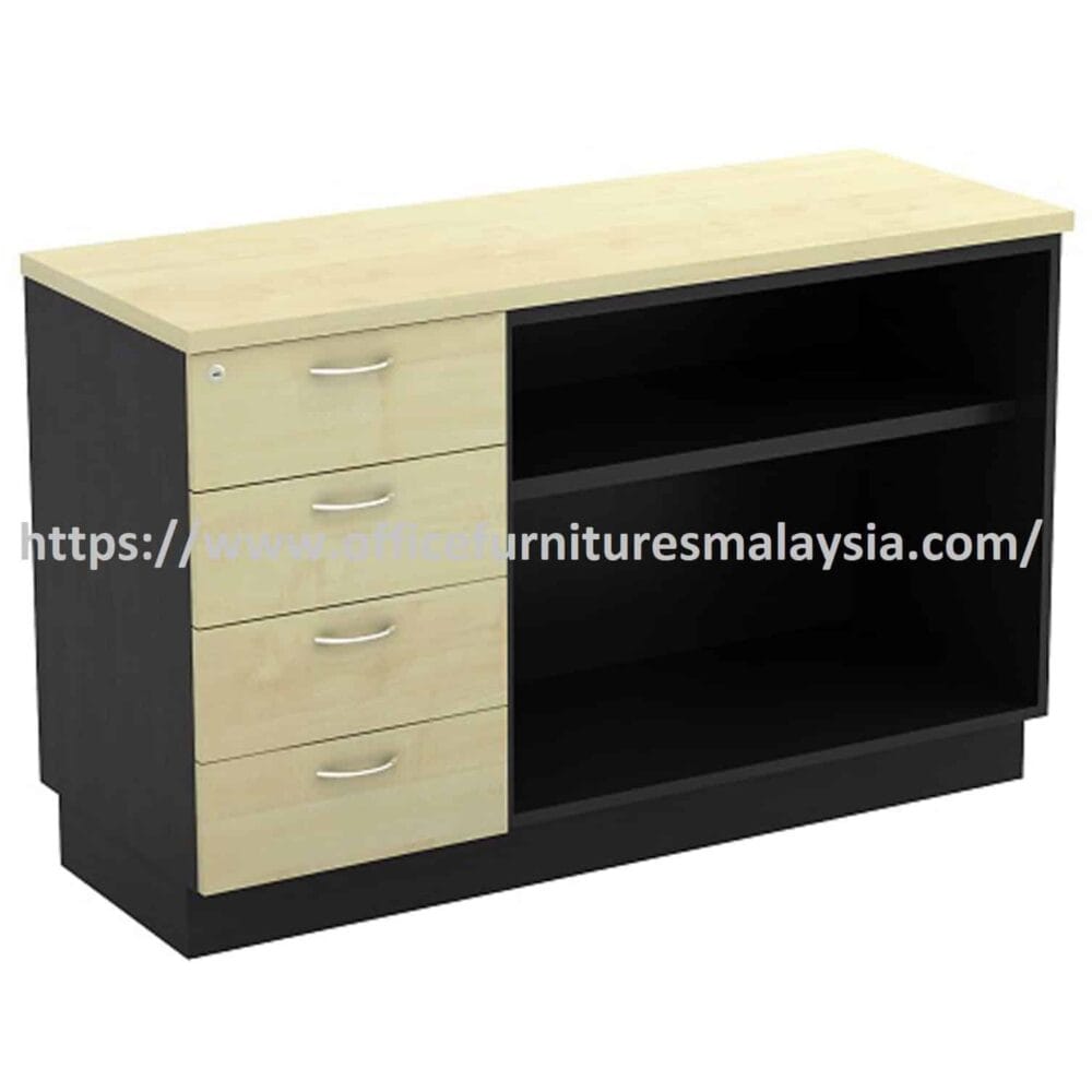 4 ft Assertive Open Shelf Low Cabinet with Fixed 4 Drawer Pedestal OFTYOP7124 Sabak Bernam Kuala Lumpur Senawang 4 ft Assertive Open Shelf Low Cabinet with Fixed 4 Drawer Pedestal OFTYOP7124 Sabak Bernam Kuala Lumpur Senawang