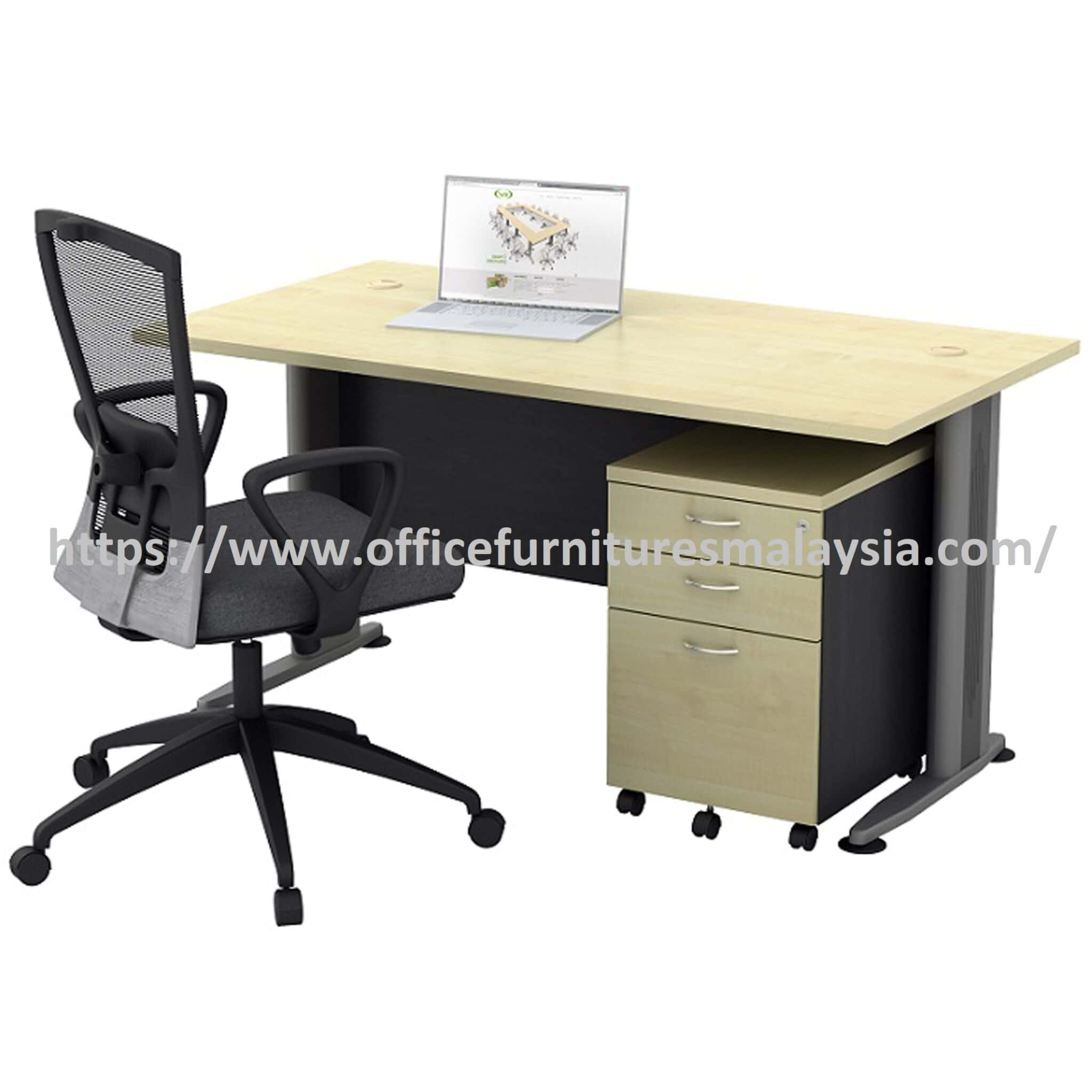 5 ft Genial Superior Rectangular Office Table with Mobile Pedestal OFT158SET - Image 2
