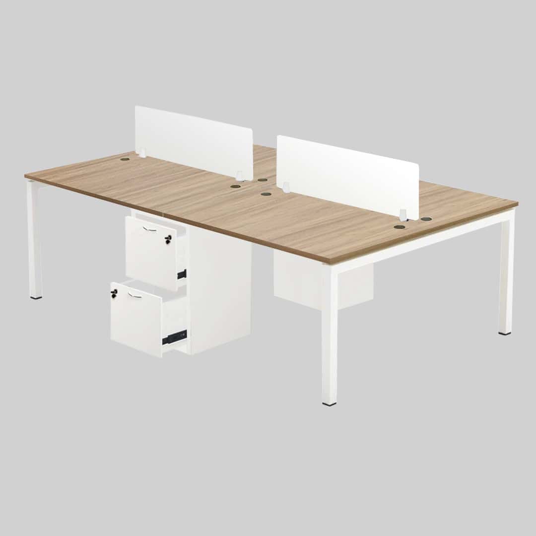 4 ft Magestrial Workstation of 4 Seater HS Penang Perak Ipoh Op