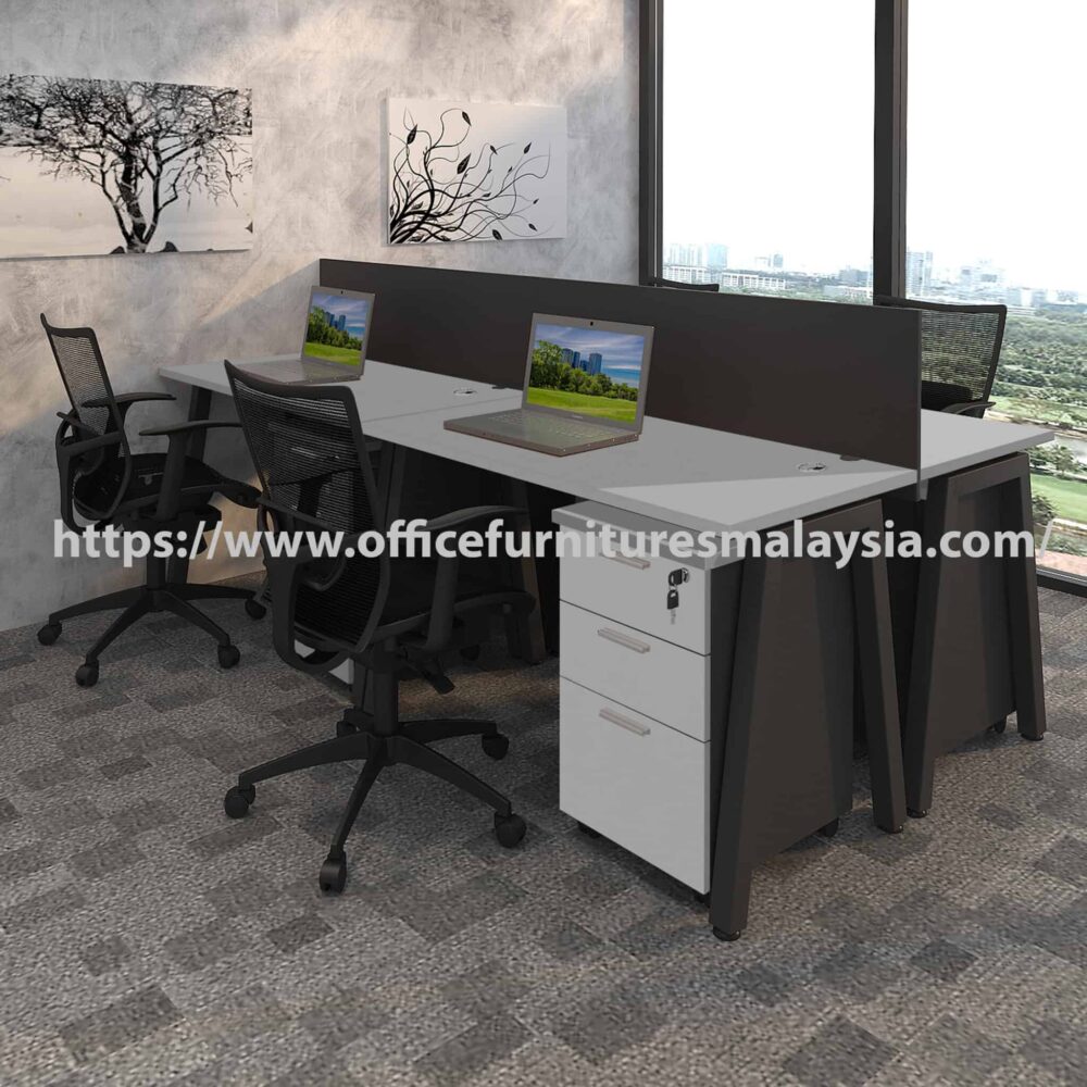 4 ft Steady Rectangular Cluster of 4 Seater Workstation Cyberjaya 4 ft Steady Rectangular Cluster of 4 Seater Workstation Cyberjaya