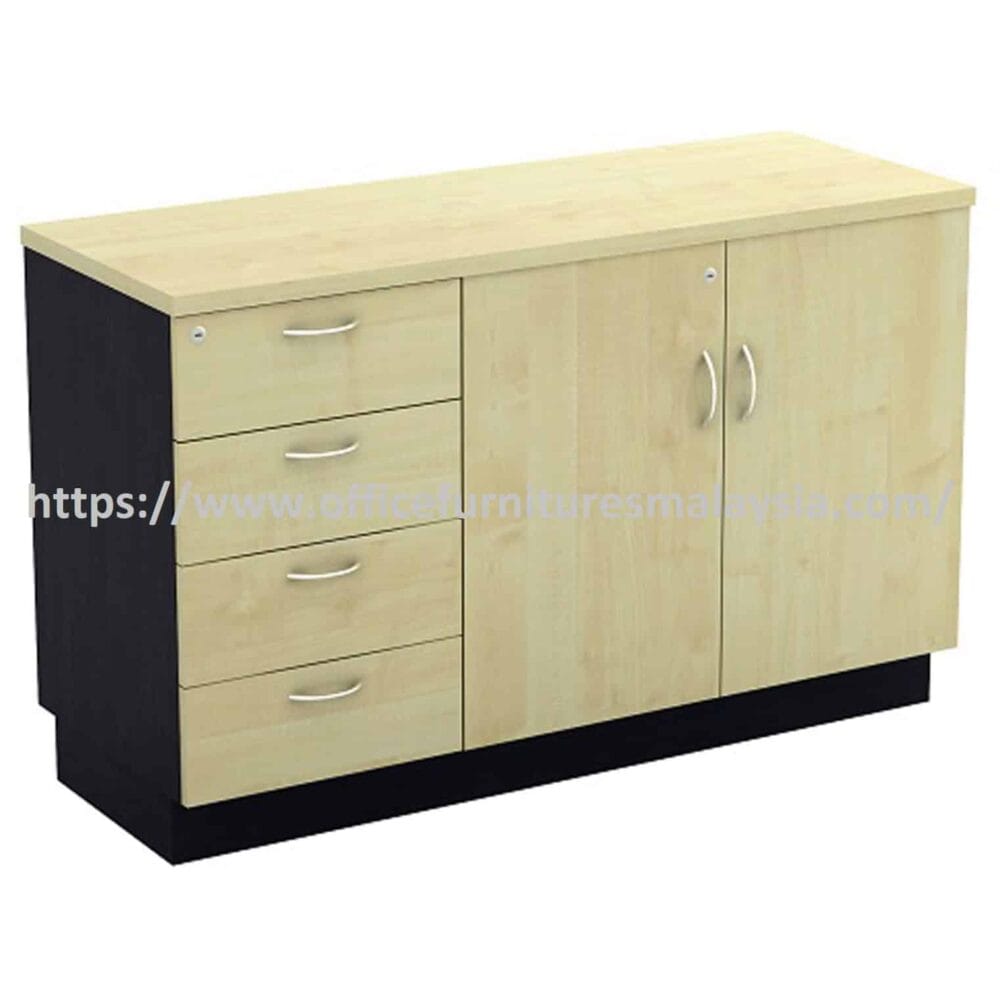4 ft Valiant Swinging Door Low Cabinet with Fixed 4 Drawer Pedestal OFTYDP7124 Gombak Batu Caves Bukit Jalil