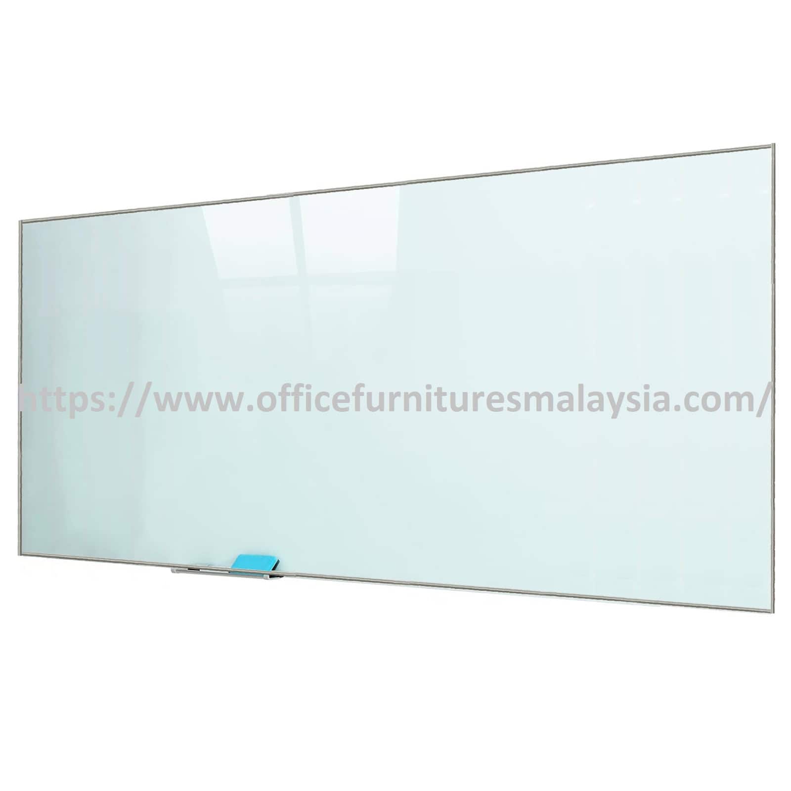 4 ft x 8 ft Chrome Frame Magnetic Tempered Glass Board Jenjarom Selayang Kelana Jaya