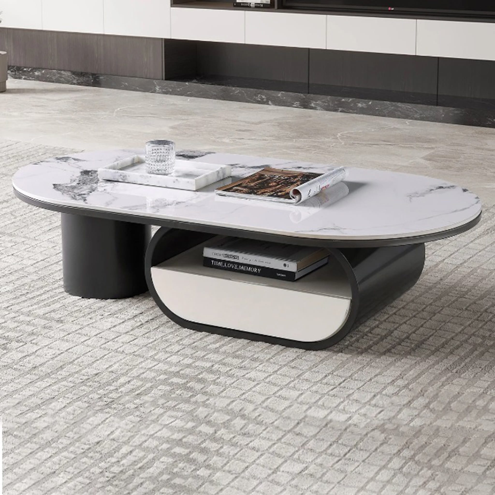 4.3ft Melano Oval Coffee Table Shah Alam Perak Pahang 1