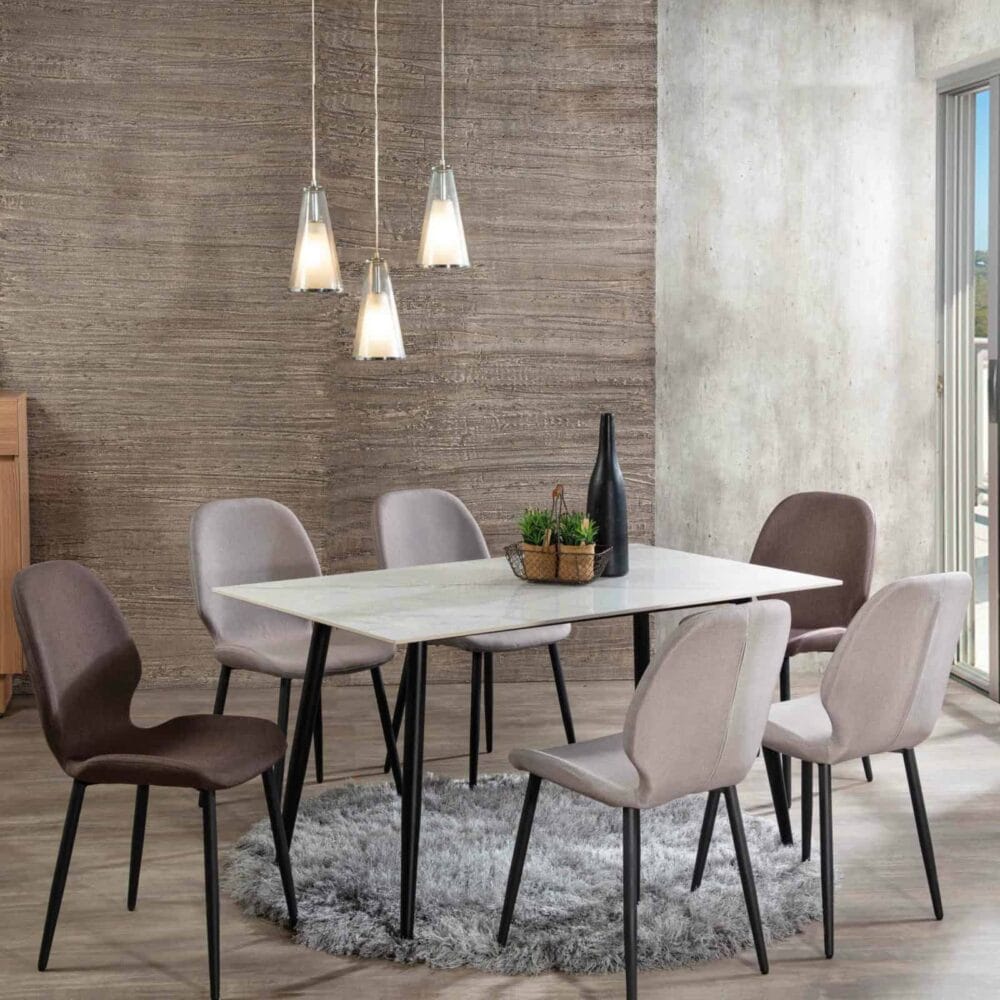4.67ft Bubbly Dining Table with 6 Chair Subang Jaya Puchong Banting Beranang 4.67ft Bubbly Dining Table with 6 Chair Subang Jaya Puchong Banting Beranang