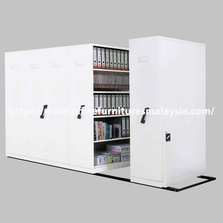 Compactor For Office White Hand Push Mobile Compactor Storage System | Office Furnitures ...