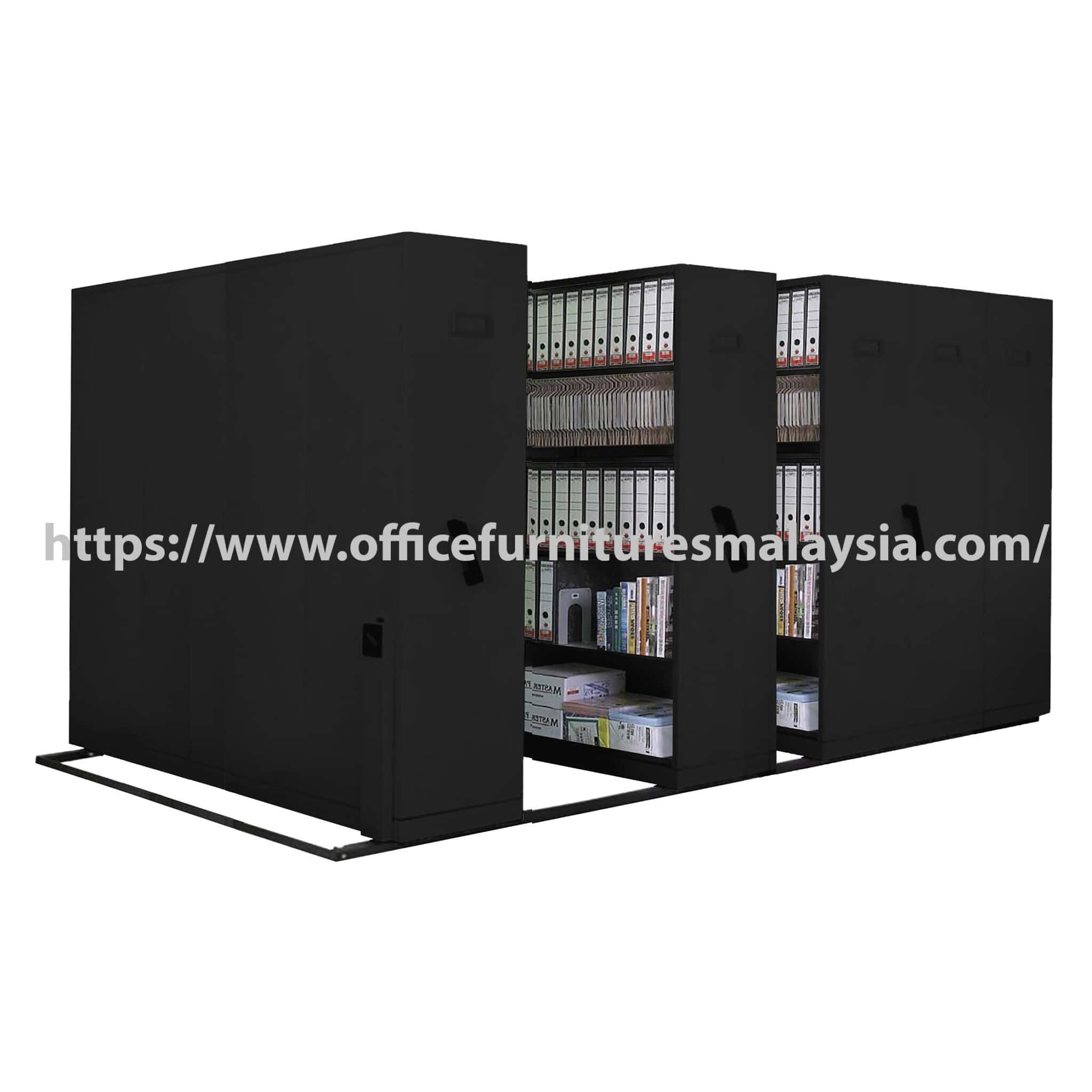 5 Double Bays Black Hand Push Mobile Compactor Storage System Subang Jaya Selayang Melaka