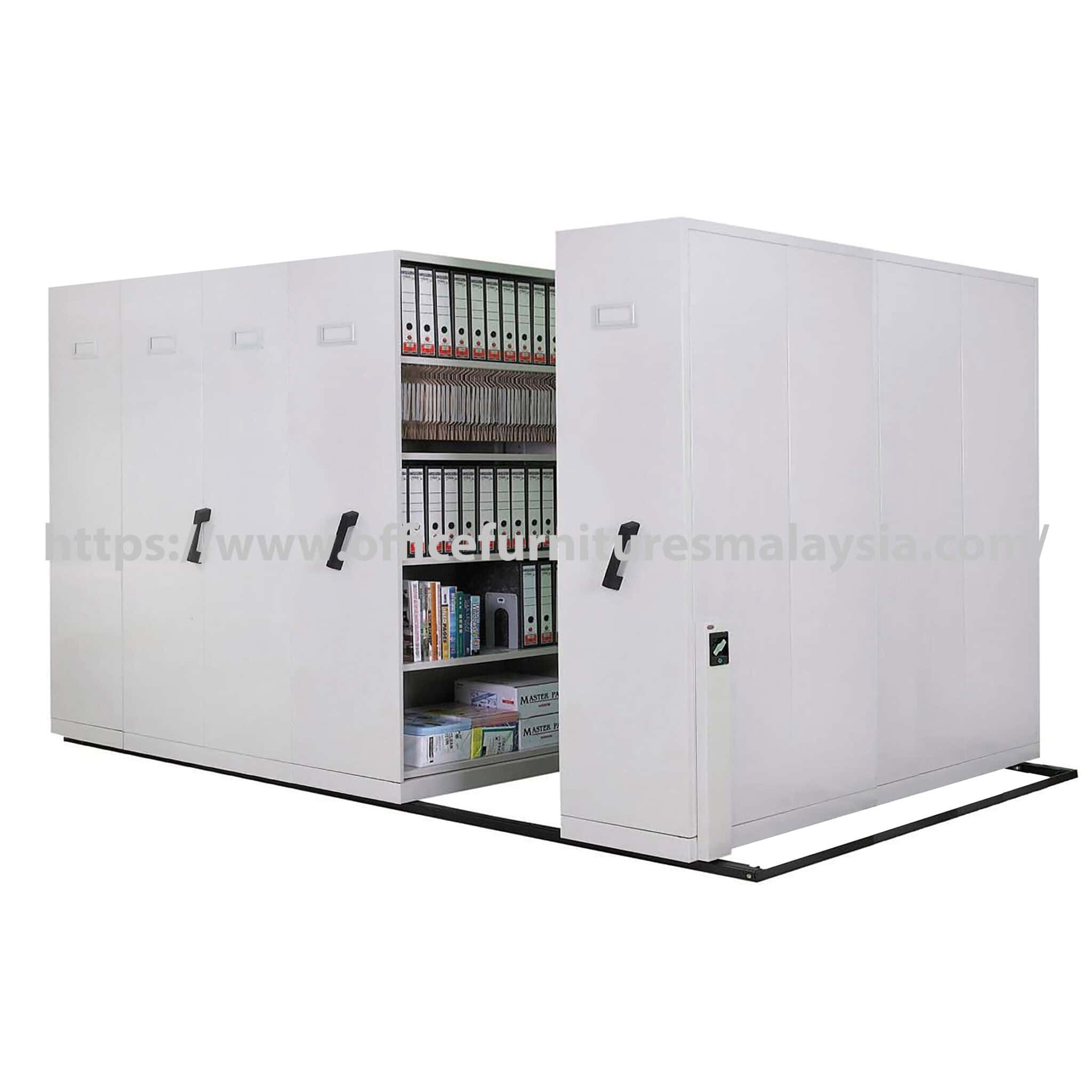 5 Double Bays Hand Push Mobile Compactor Storage System Kajang Bukit Jalil Jelutong Bangi