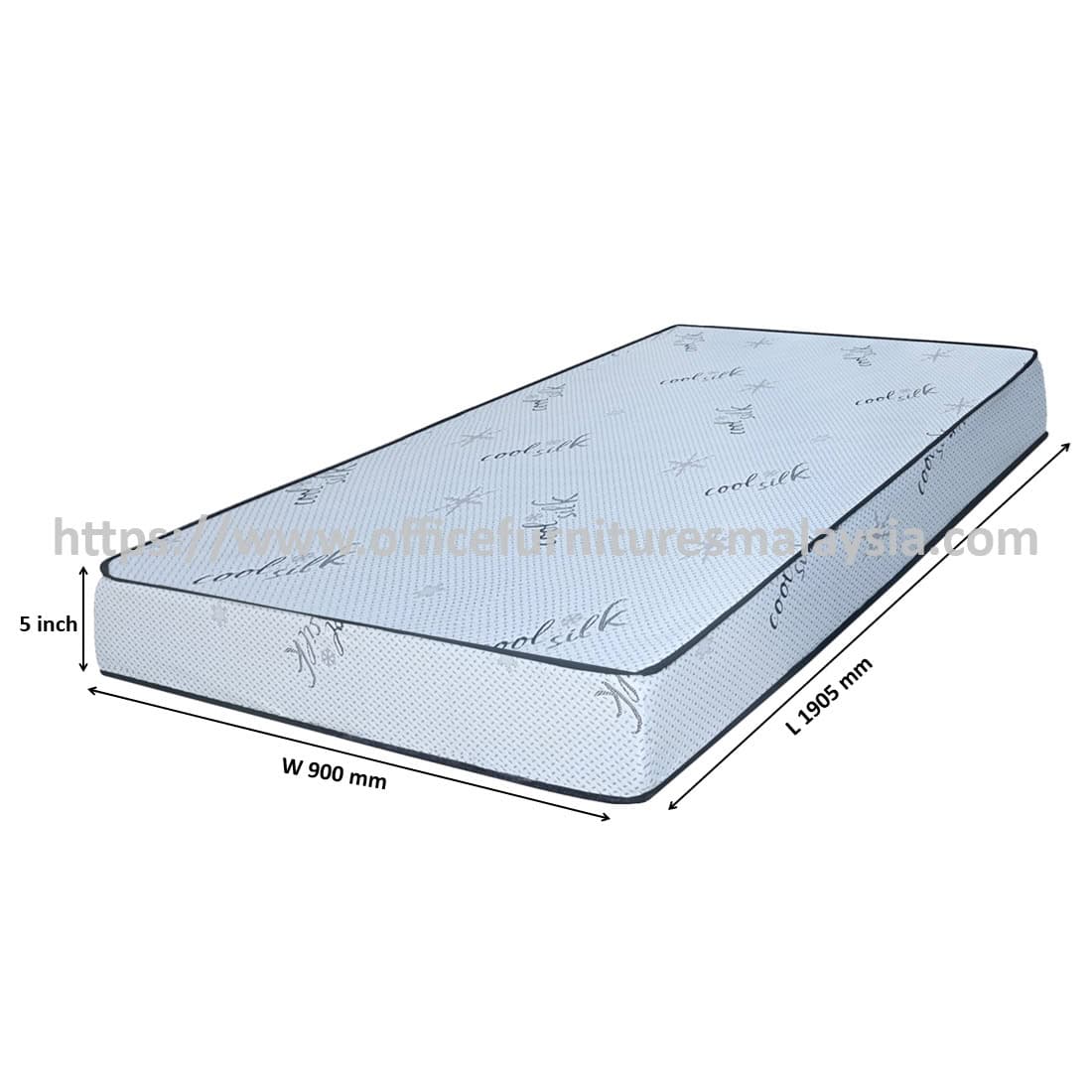 5 Inch (TH) Single Knitted Bed Mattress Selangor Perak Pahang