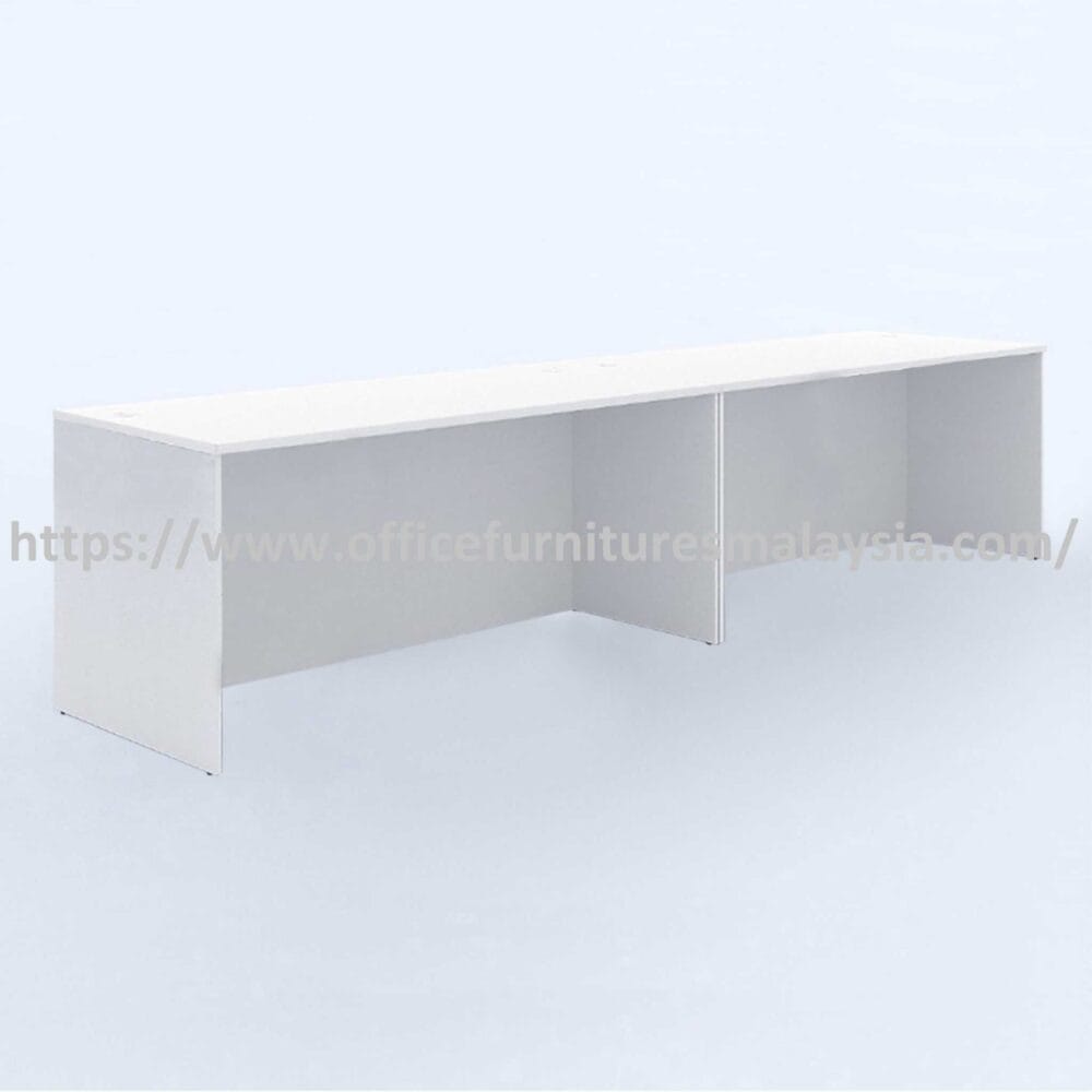 5 ft Charm Fully White Twin Rectangular Table OFCRA1575 Bentong Serdang Batu Caves