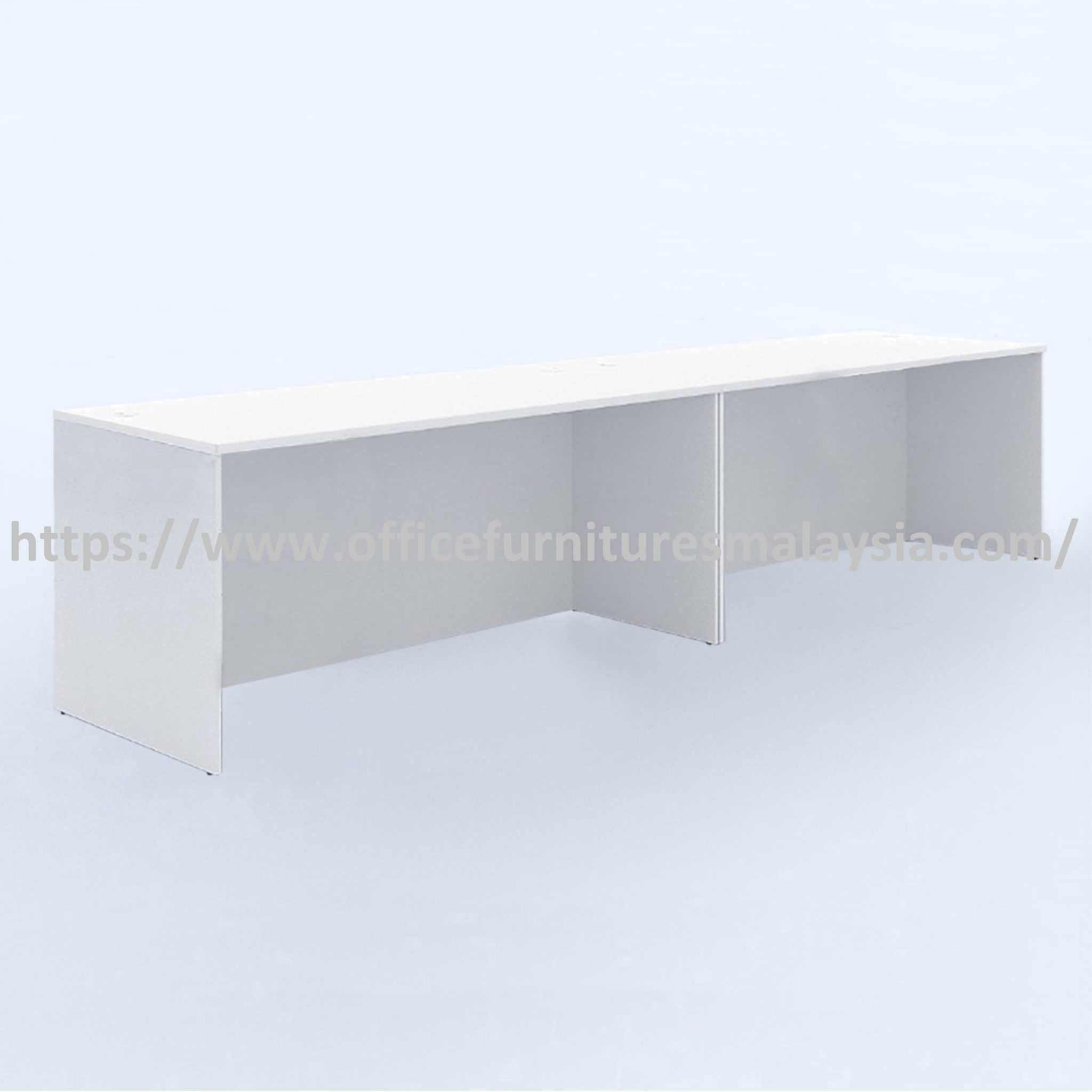 5 ft Charm Fully White Twin Rectangular Table OFCRA1575 Bentong Serdang Batu Caves