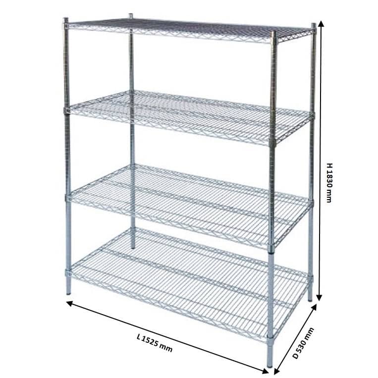 5 ft Chrome Wire Shelving shah alam kuala lumpur petaling jaya1