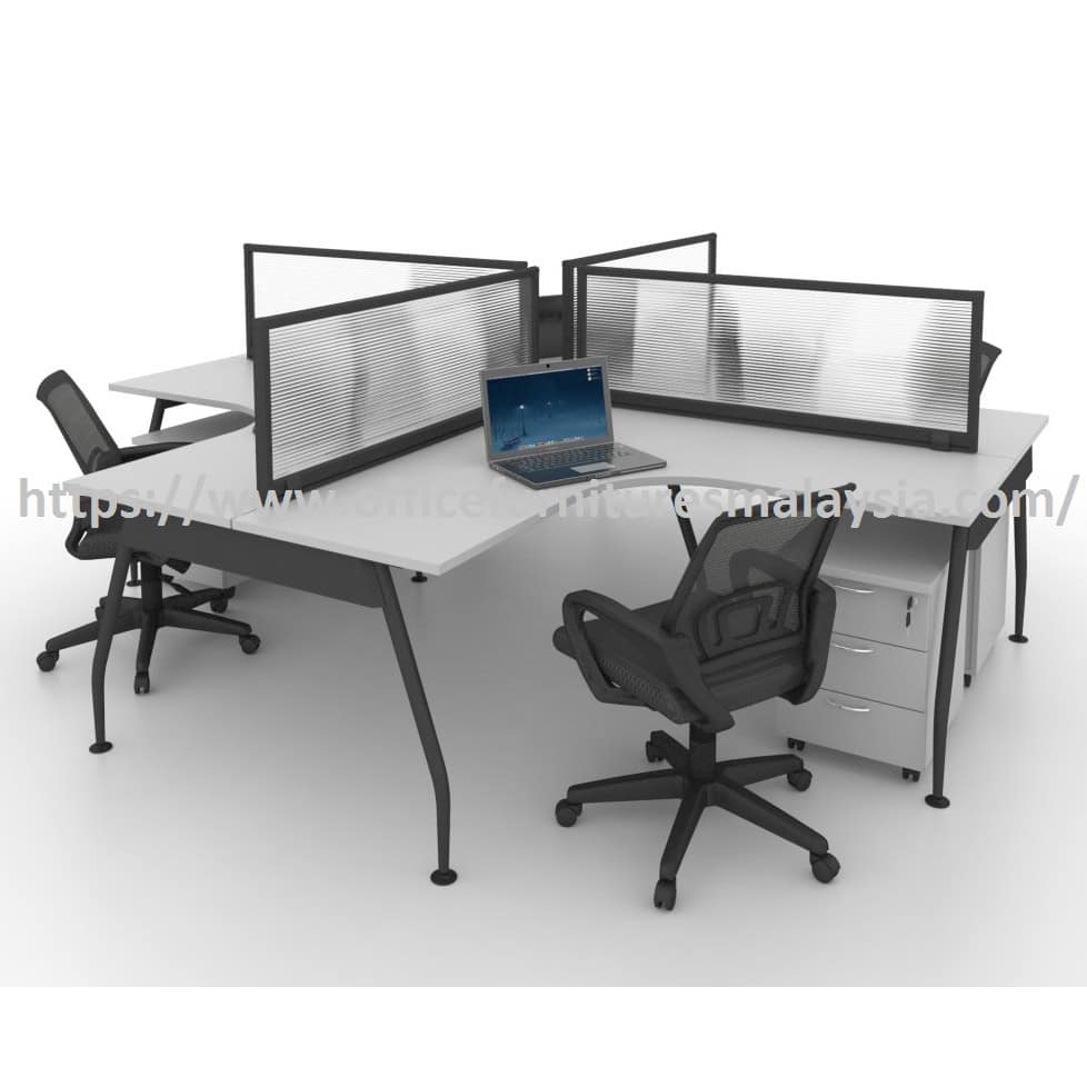 5 ft Latest Office Partition 4 Seater Workstation Table Set with A Leg Kuala Lumpur Selangor Shah Alam 5 ft Latest Office Partition 4 Seater Workstation Table Set with A Leg Kuala Lumpur Selangor Shah Alam