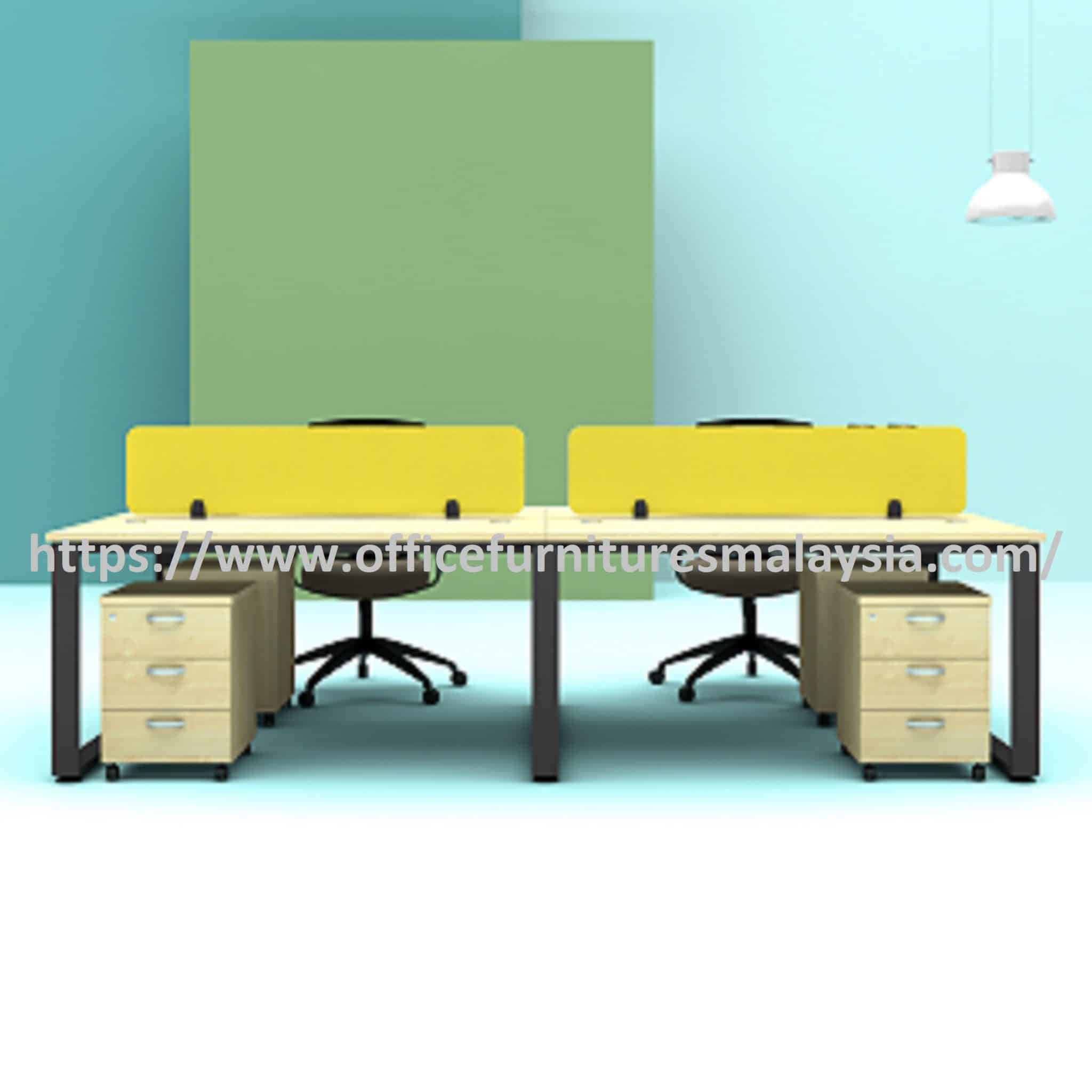 4 ft Modern Sagacious Workspace of 4 Seater OF16SQR4