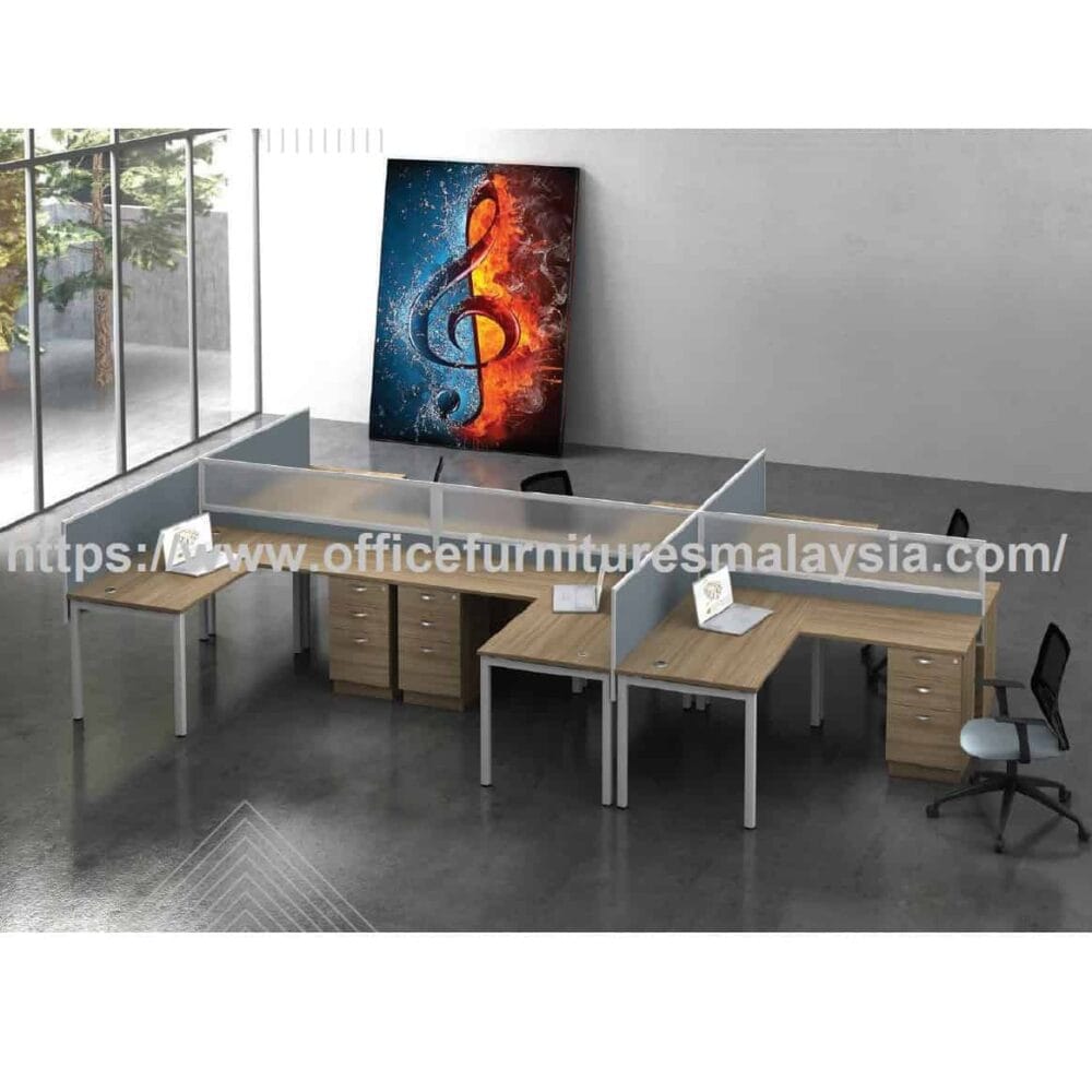 5 ft Open Plan Workstation 6 L Shaped Tables Malaysia melaka sepang kuala lumpur 5 ft Open Plan Workstation 6 L Shaped Tables Malaysia melaka sepang kuala lumpur
