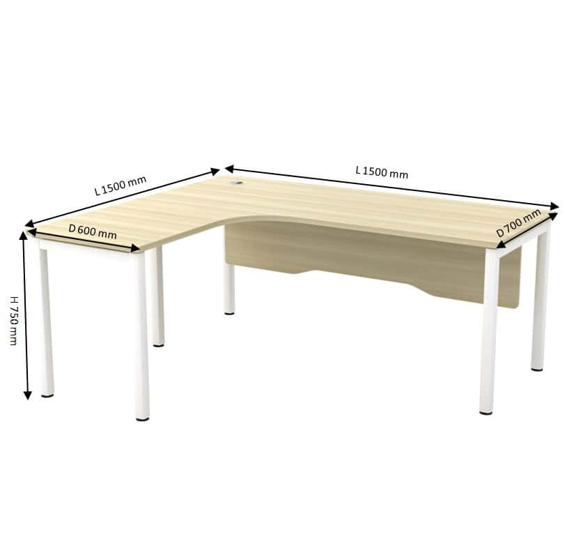 5 ft x 5 ft Manager Desk taman desa park city