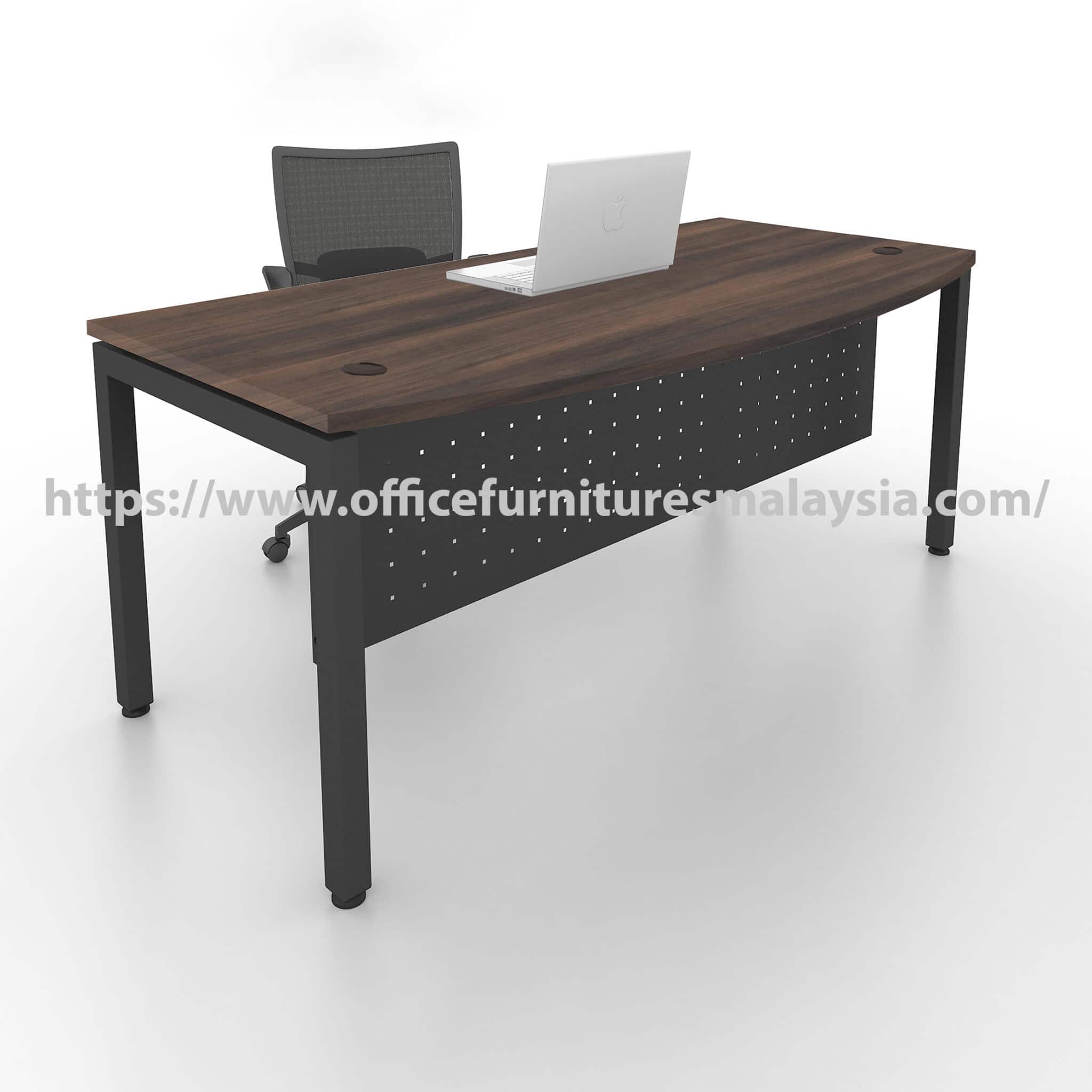 6 ft Altruistic D Shaped Director Table with Dark Grey Leg Kuala Lumpur Bandar Saujana Putra Selayang