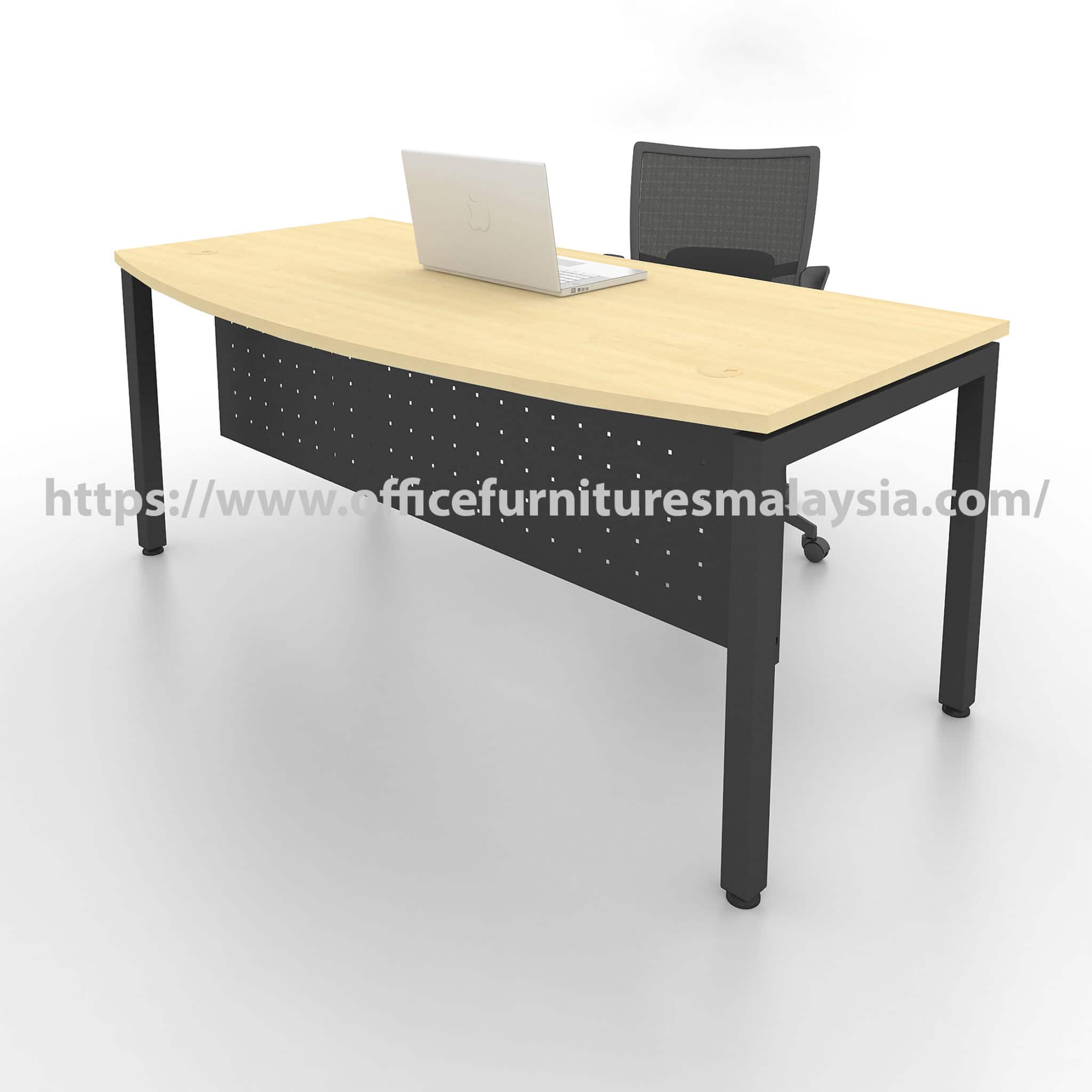 6 ft Altruistic D Shaped Director Table with Dark Grey Leg Kuala Selangor Amapng Gombak