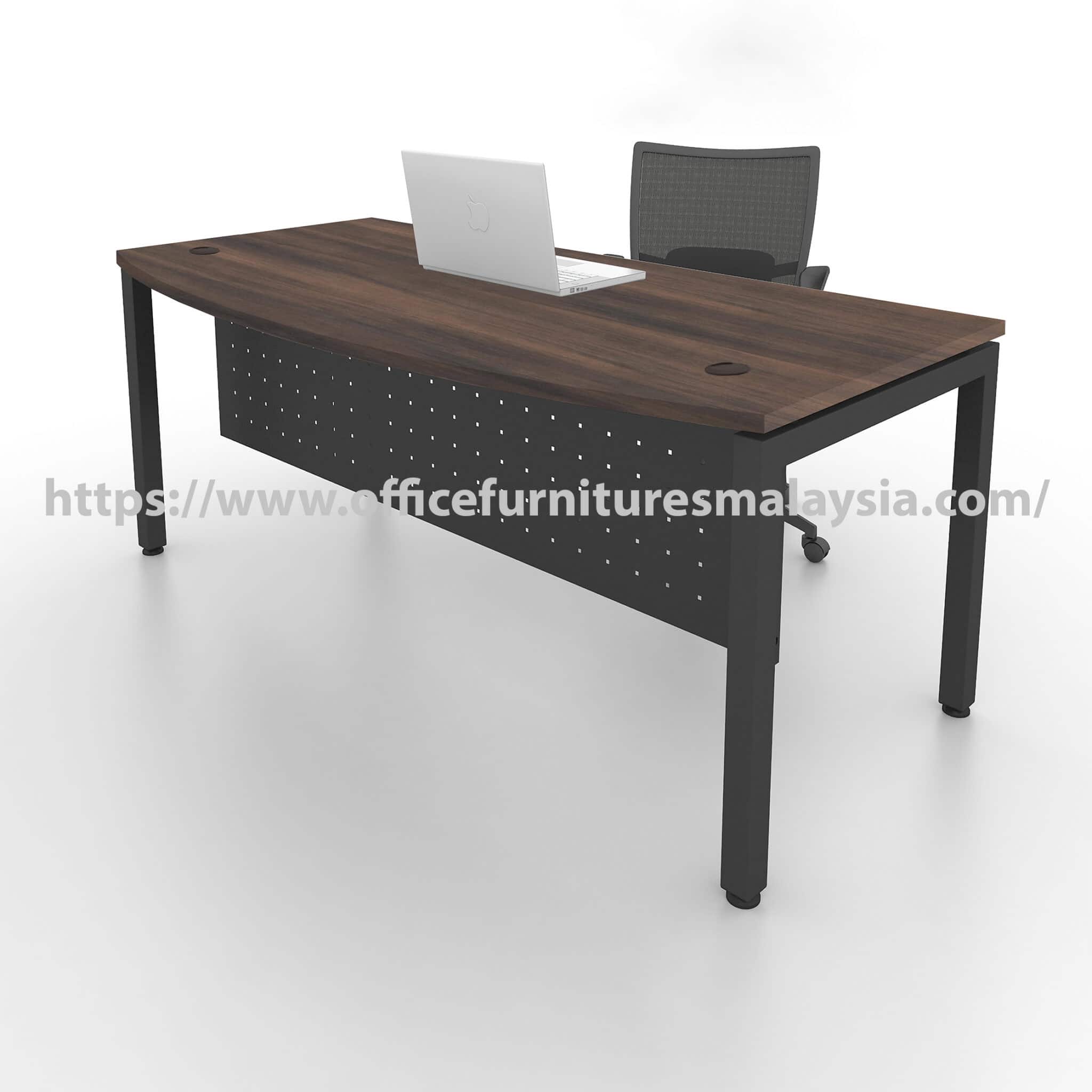 6 ft Altruistic D Shaped Director Table with Dark Grey Leg Melaka Nilai Negeri Sembilan