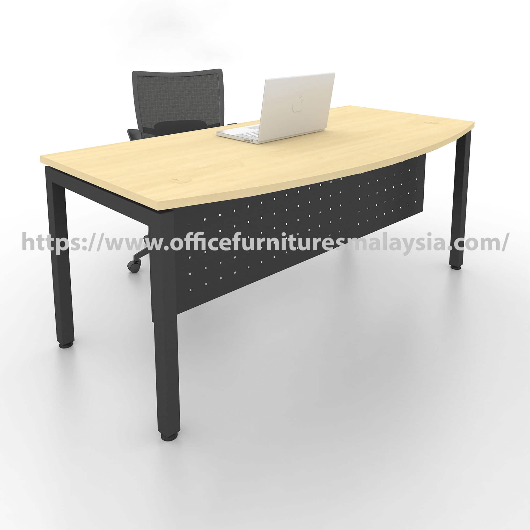 6 ft Altruistic D Shaped Director Table with Dark Grey Leg Seremban Serdang Cheras