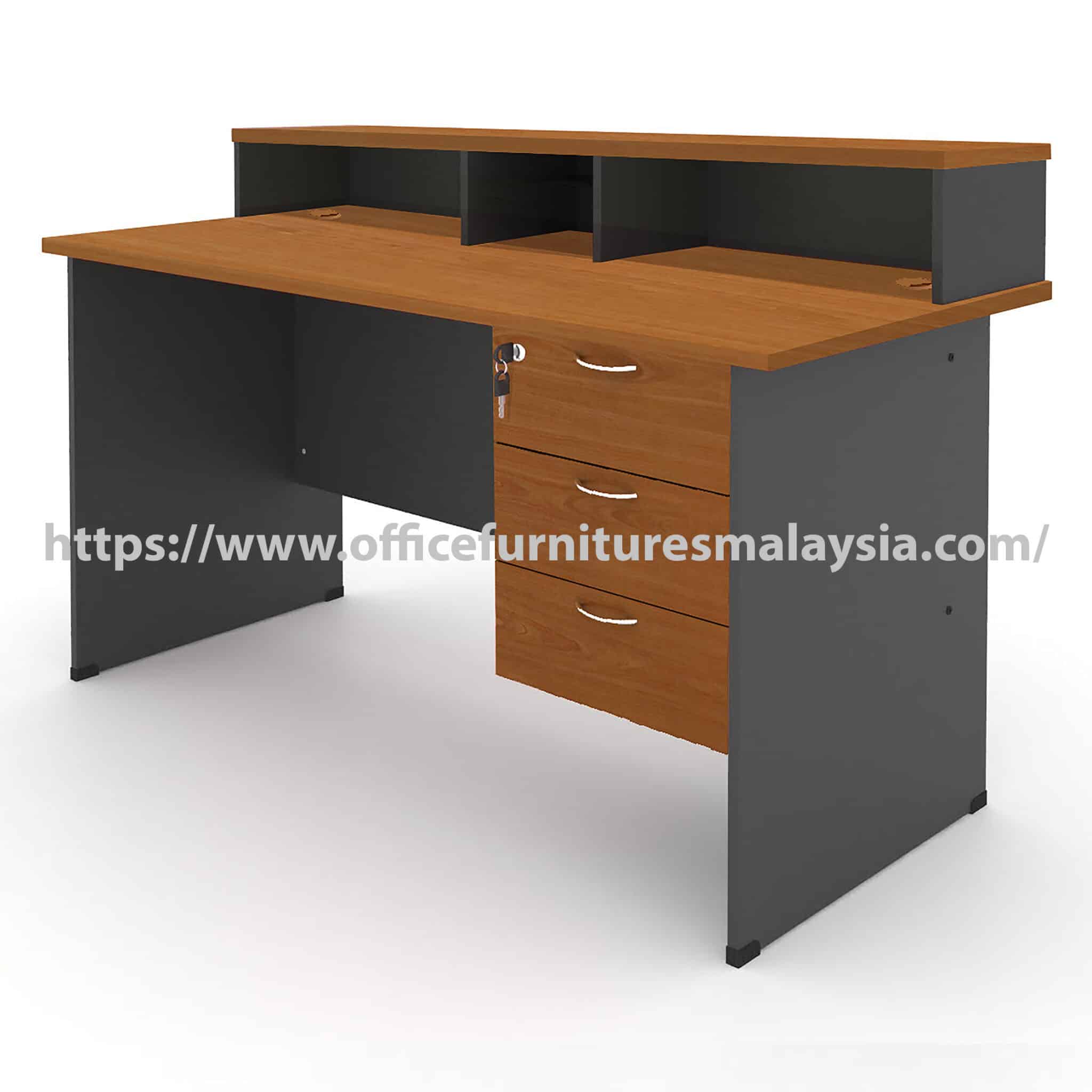6 ft Casual Rectangular Reception Counter Pahang Johor Bandar Saujana Putra
