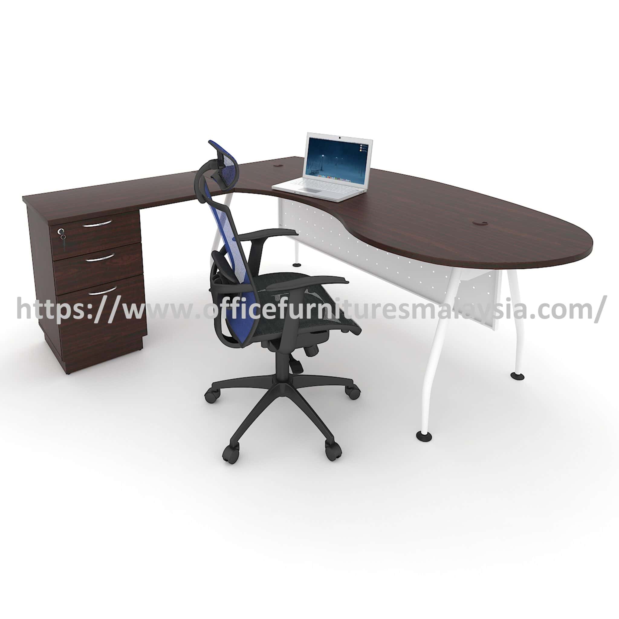 6 ft Curved L Shaped Corner Office Desk Senawang Seremban Johor