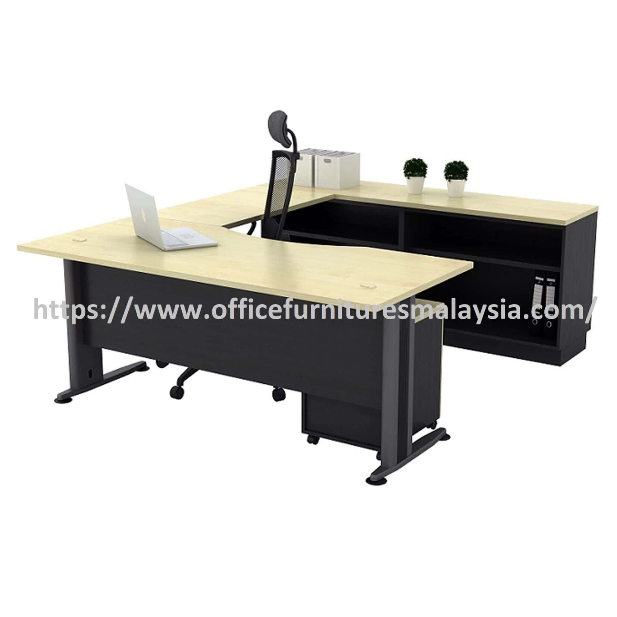 6 ft Devotee Rectangular Executive Table with Cabinet OFTMB11SET - Image 2