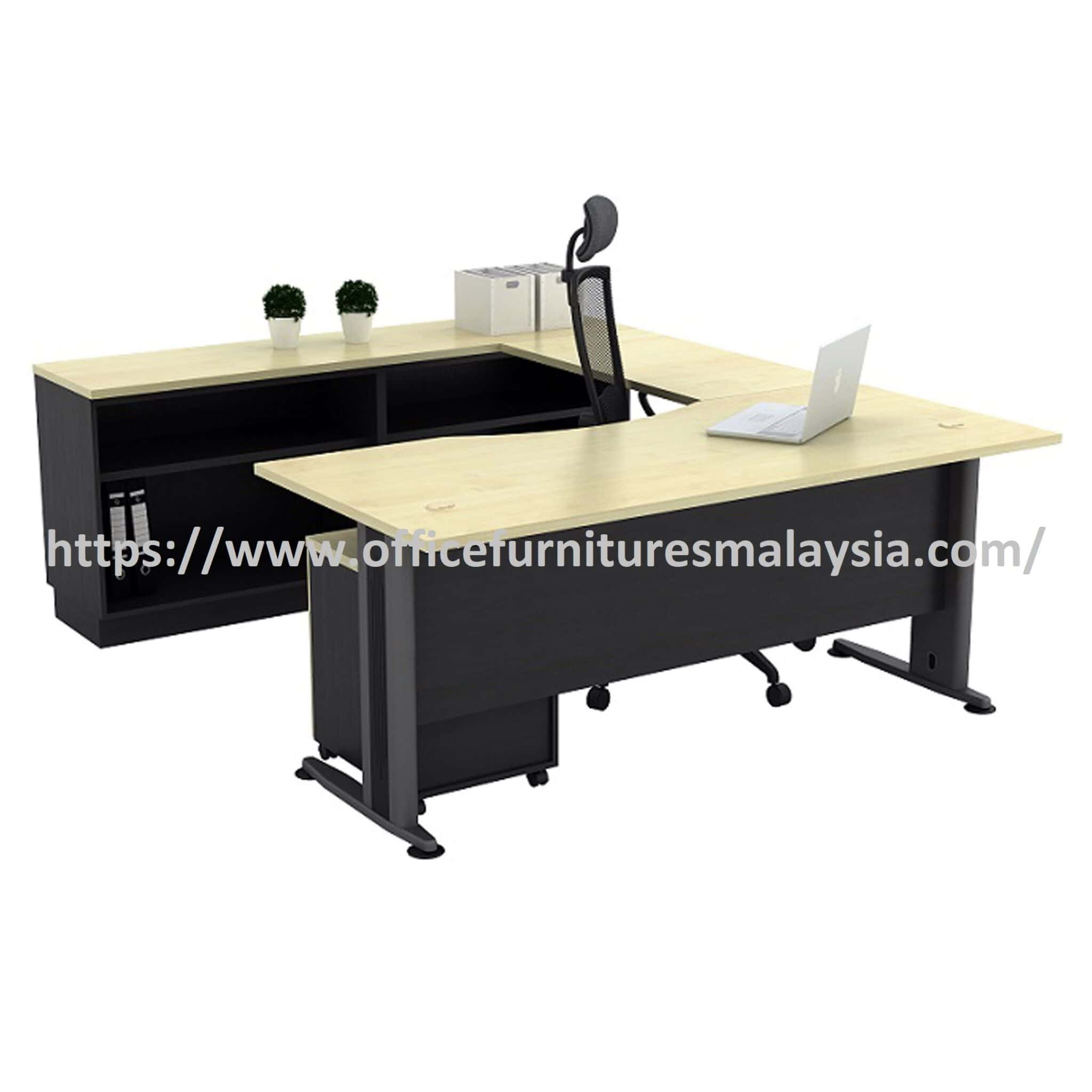 6 ft Devotee Rectangular Executive Table with Cabinet OFTMB11SET