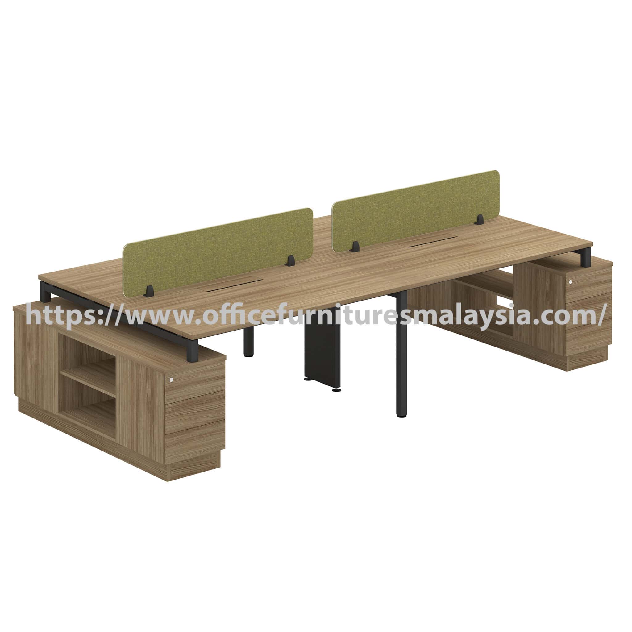 6 ft Gracious Workstation Cluster of 4 Seater Johor Melaka Subang Jaya