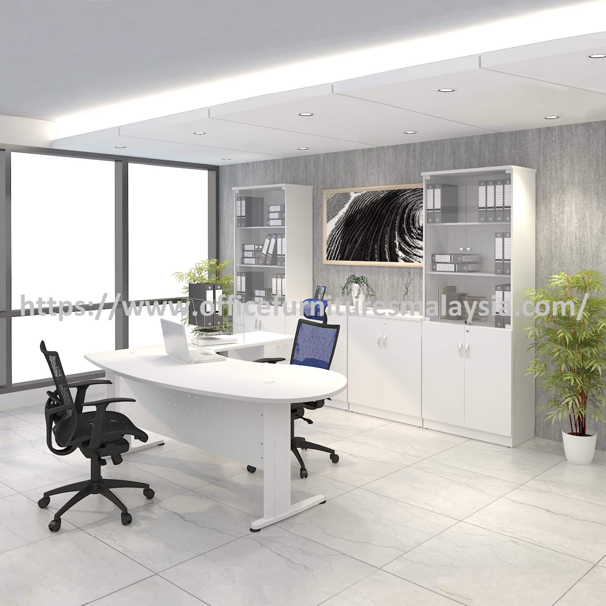 6 ft L Shaped Corner Office Desk Cabinet Set Bukit Raja Selayang Sentul